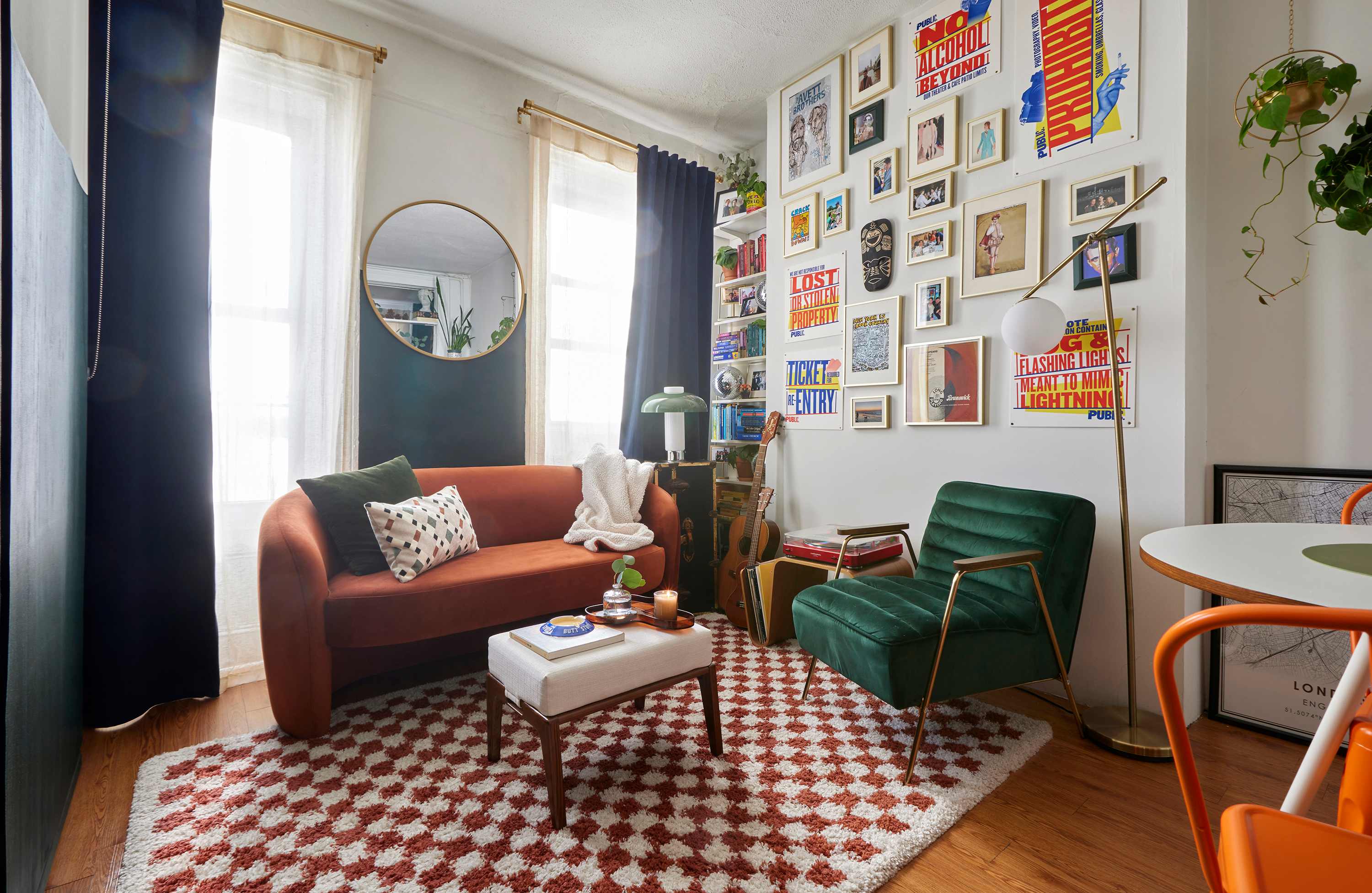 This Tiny Apartment Needed a Very Specific Sofa - And This Shape Was a Godsend