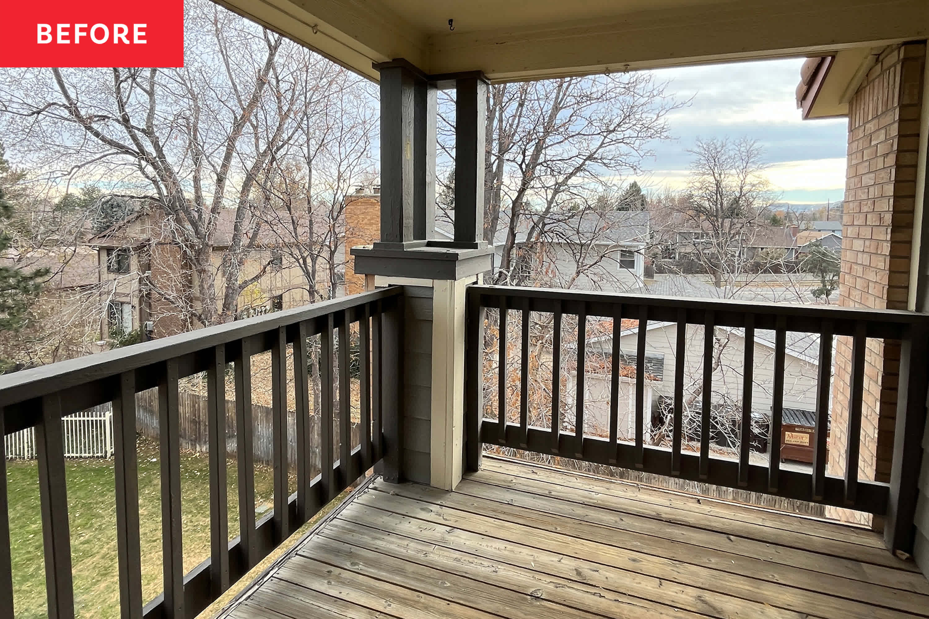 Before and After: This Renter-Friendly Privacy Hack Completely Changed Her Porch