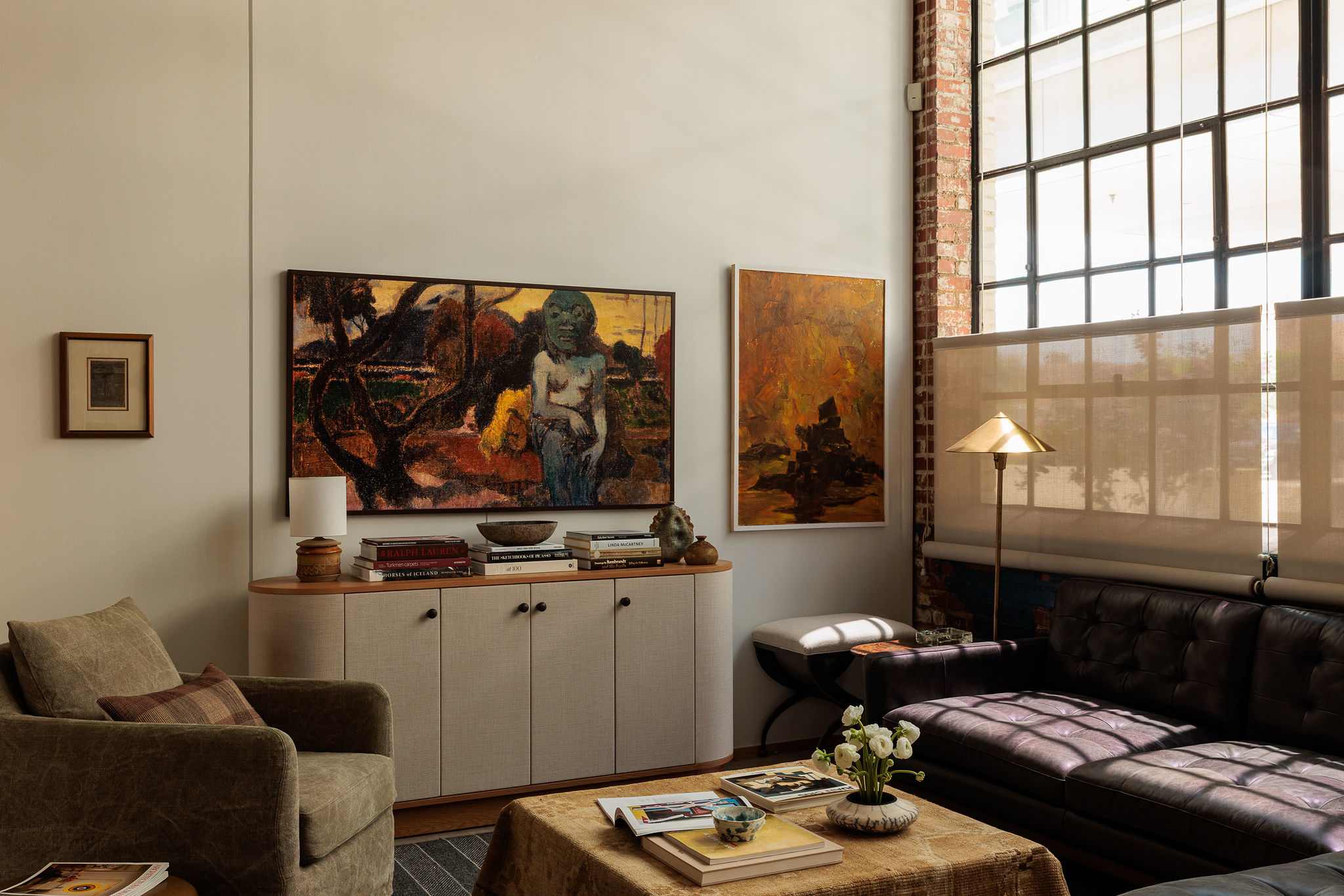 A Designer Made Their Open Loft Perfect for Work, Play, and Vintage Treasures