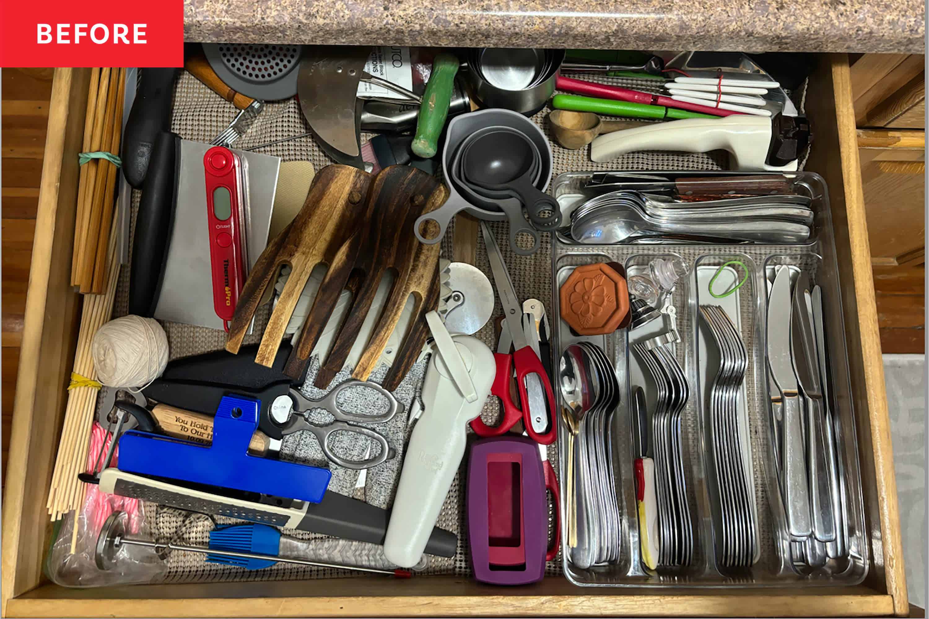 I Asked a Pro Organizer to Fix My “Nightmare” Kitchen Drawer, and Her Simple Fix was Brilliant