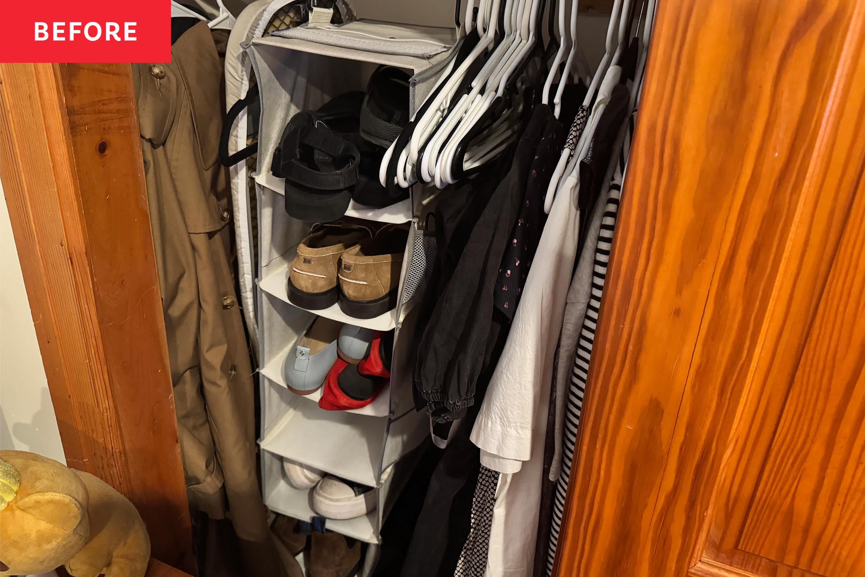 I Doubled My Closet Storage with This $25 Hanging Organizer