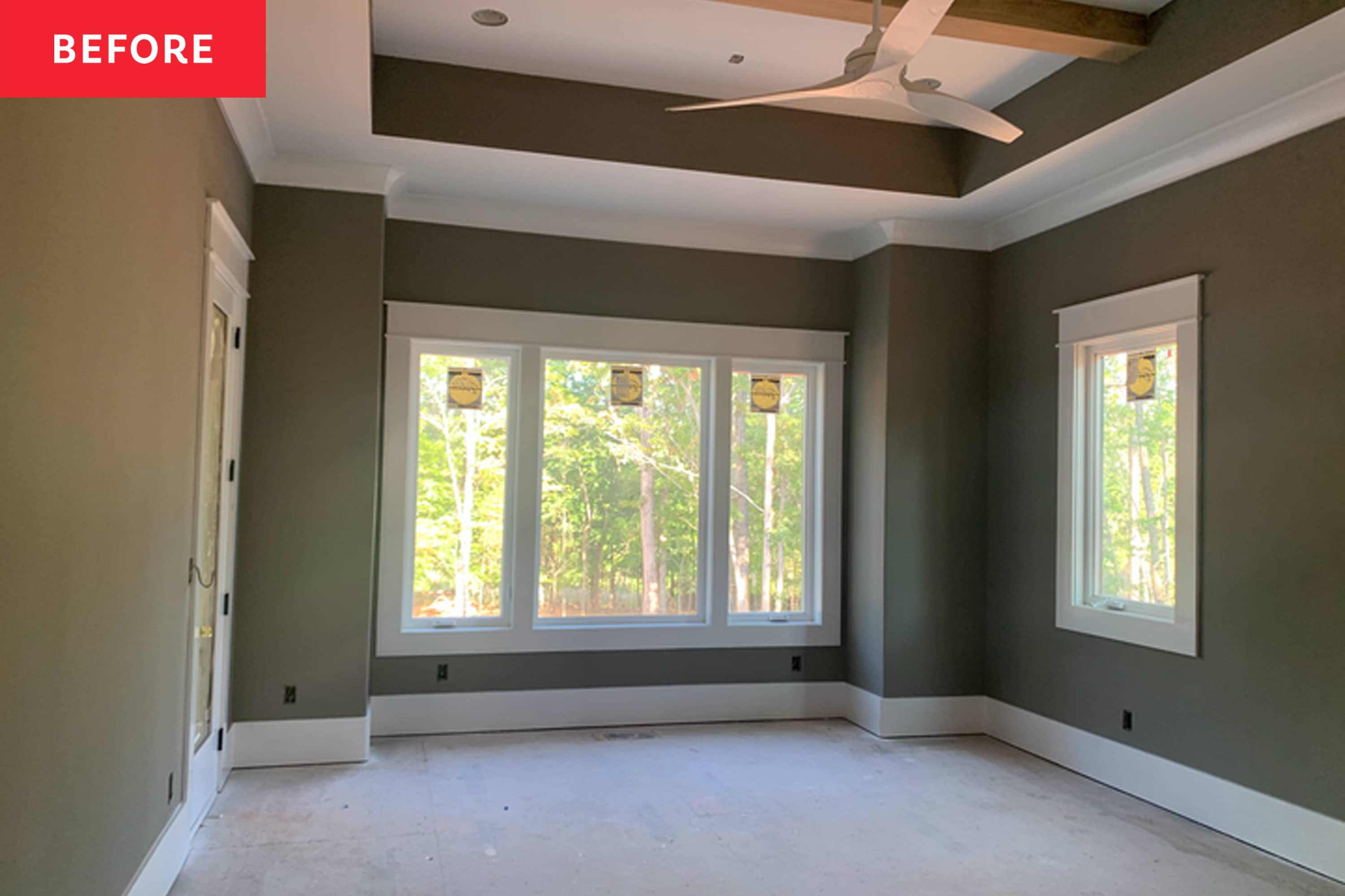 See How a Stager Transformed a Sterile, Empty Bedroom into a Crisp Fall Oasis