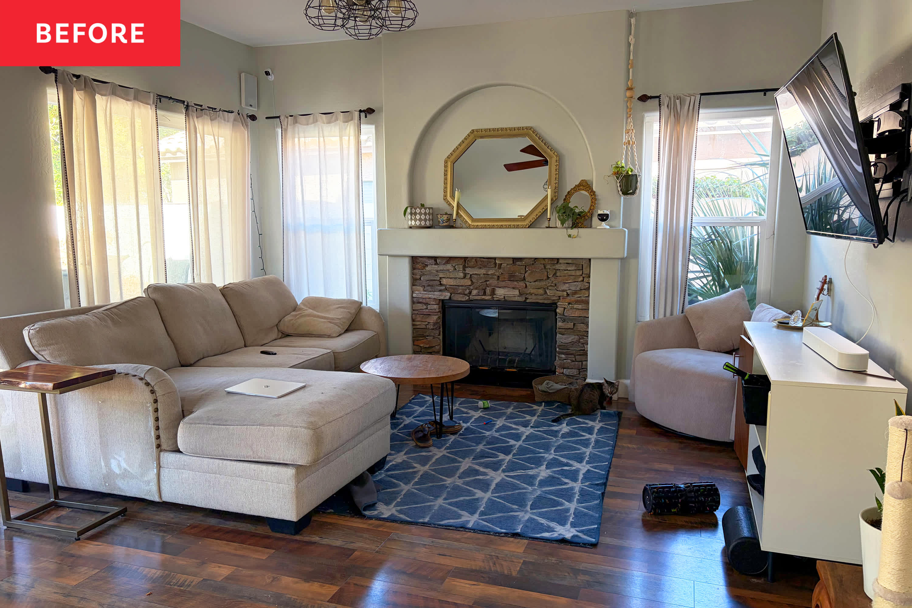 This One Rug Hack Fixed My Awkward Livin