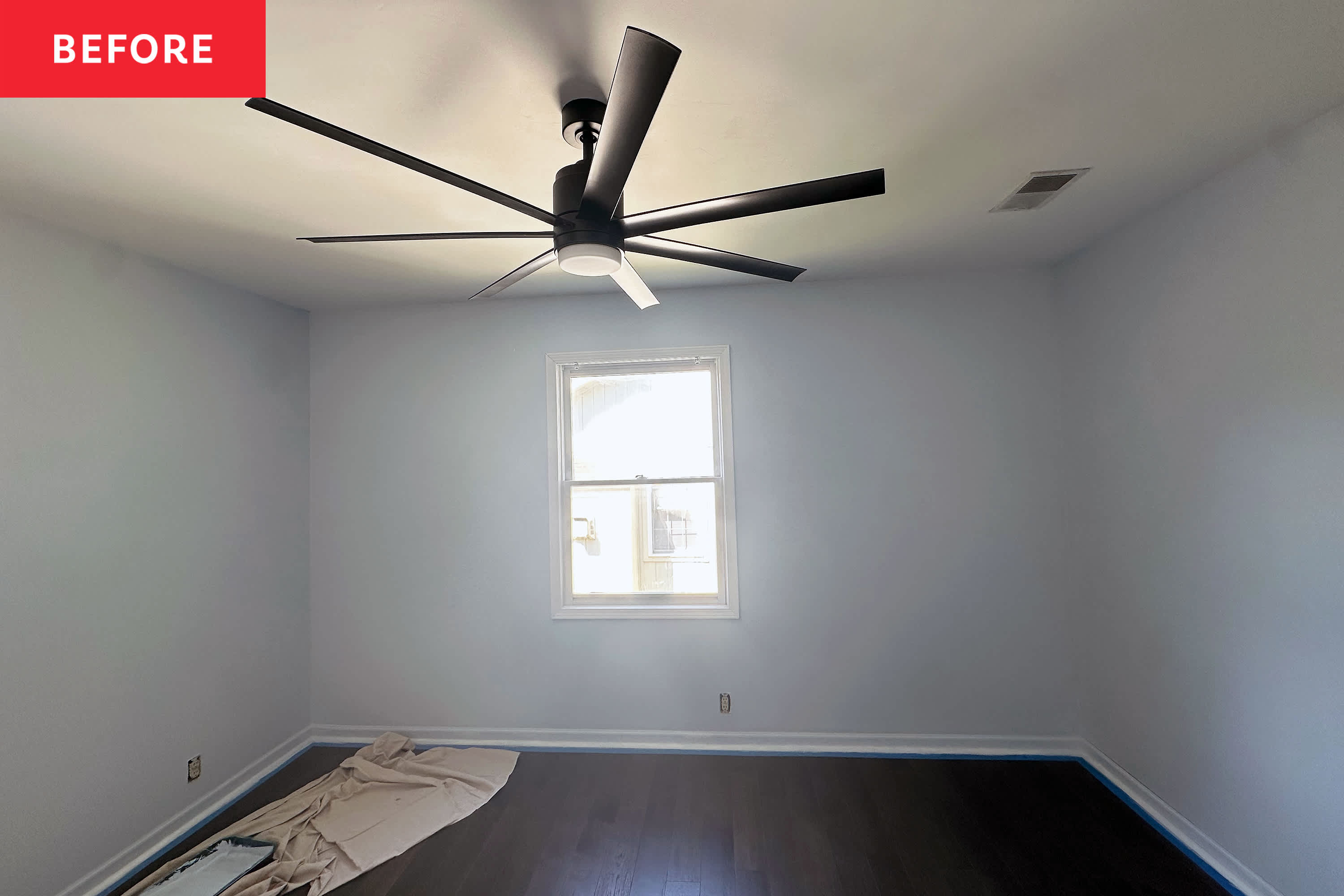 This Light Blue Boy’s Bedroom Feels Timeless Thanks to DIY Molding