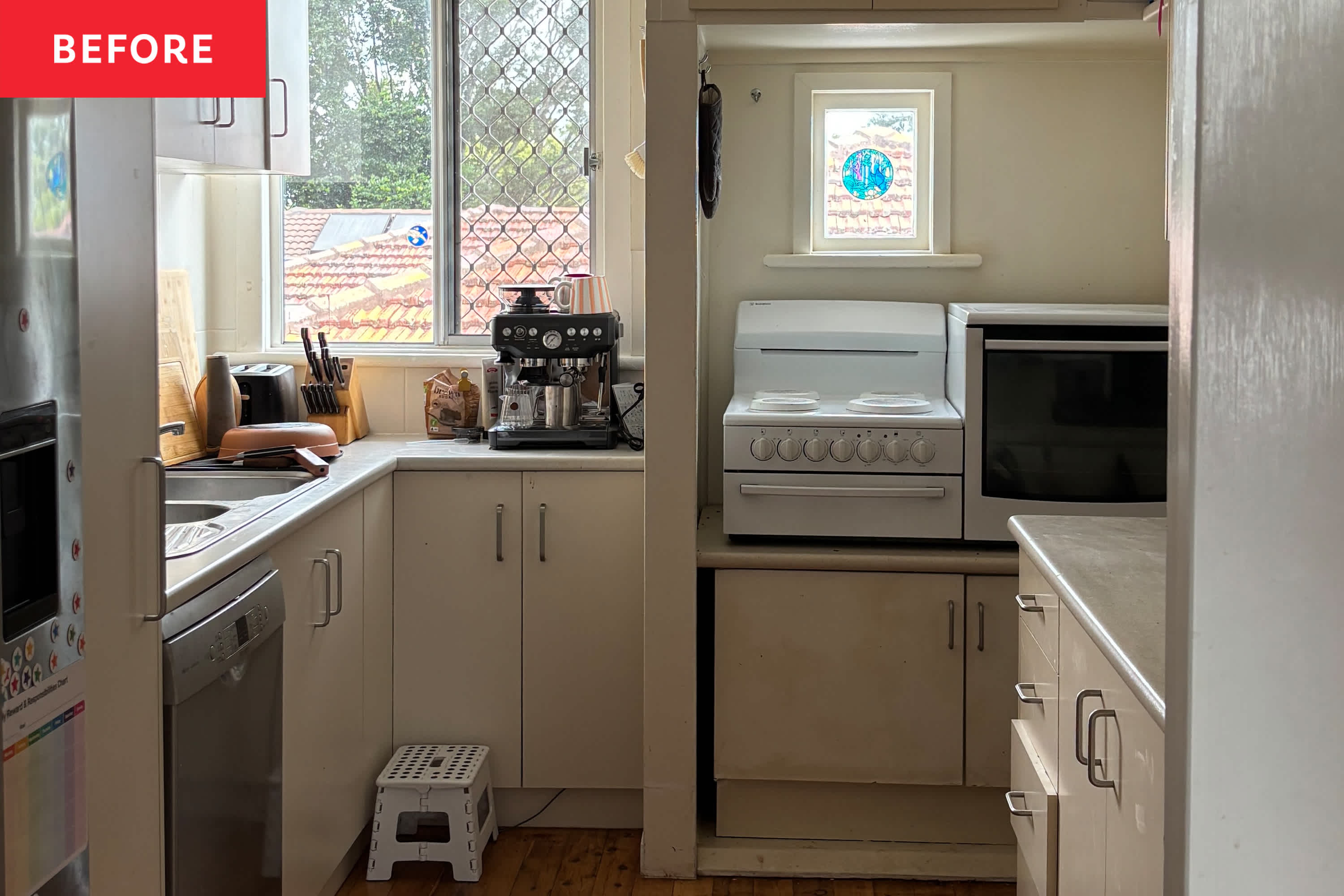 This Cozy ’90s-Inspired Tree House-Themed Bed Nook Was Once a Kitchen