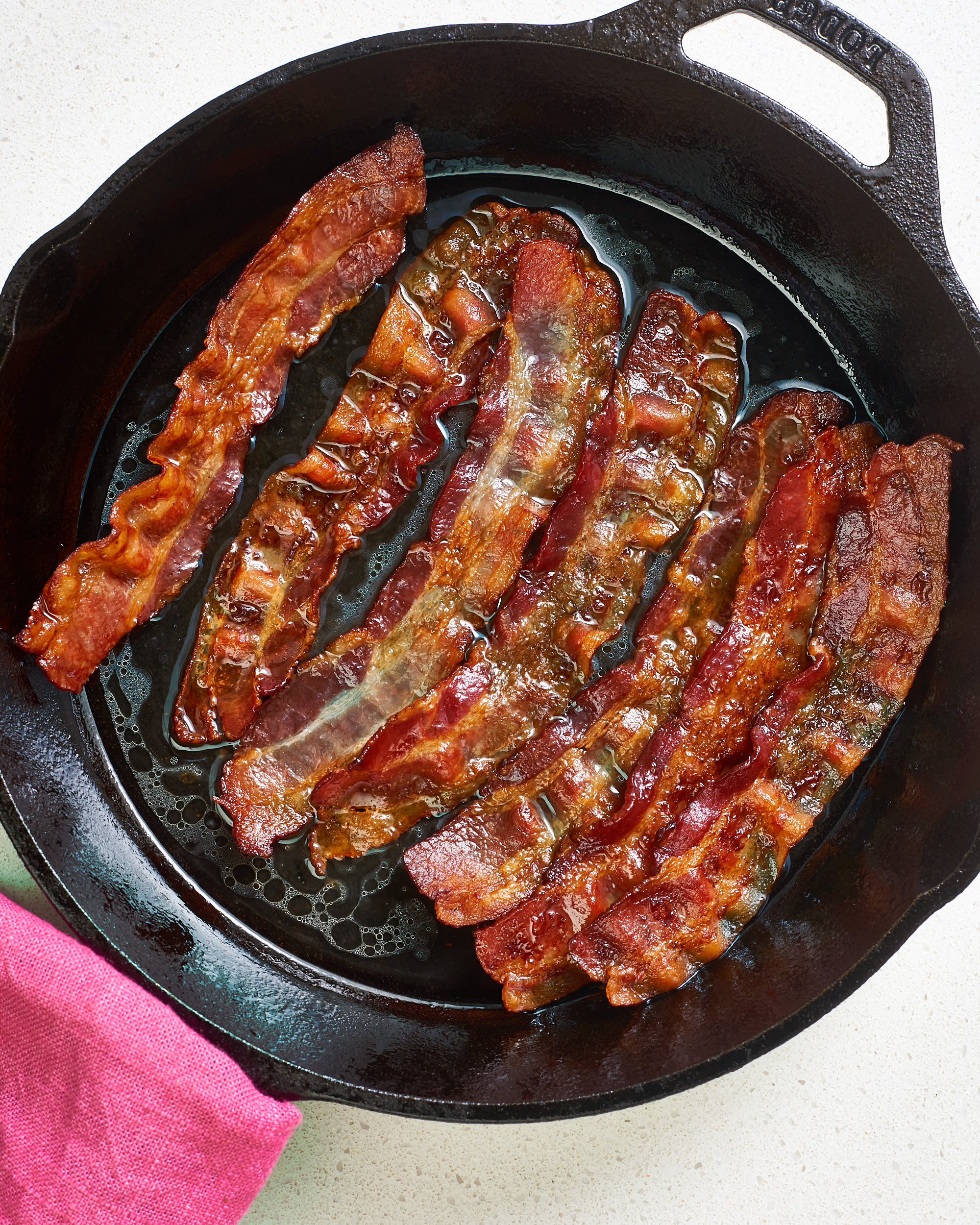 Next Time You Cook Bacon, Add 1/4 Cup of This to Your Pan (It Works Every Time)