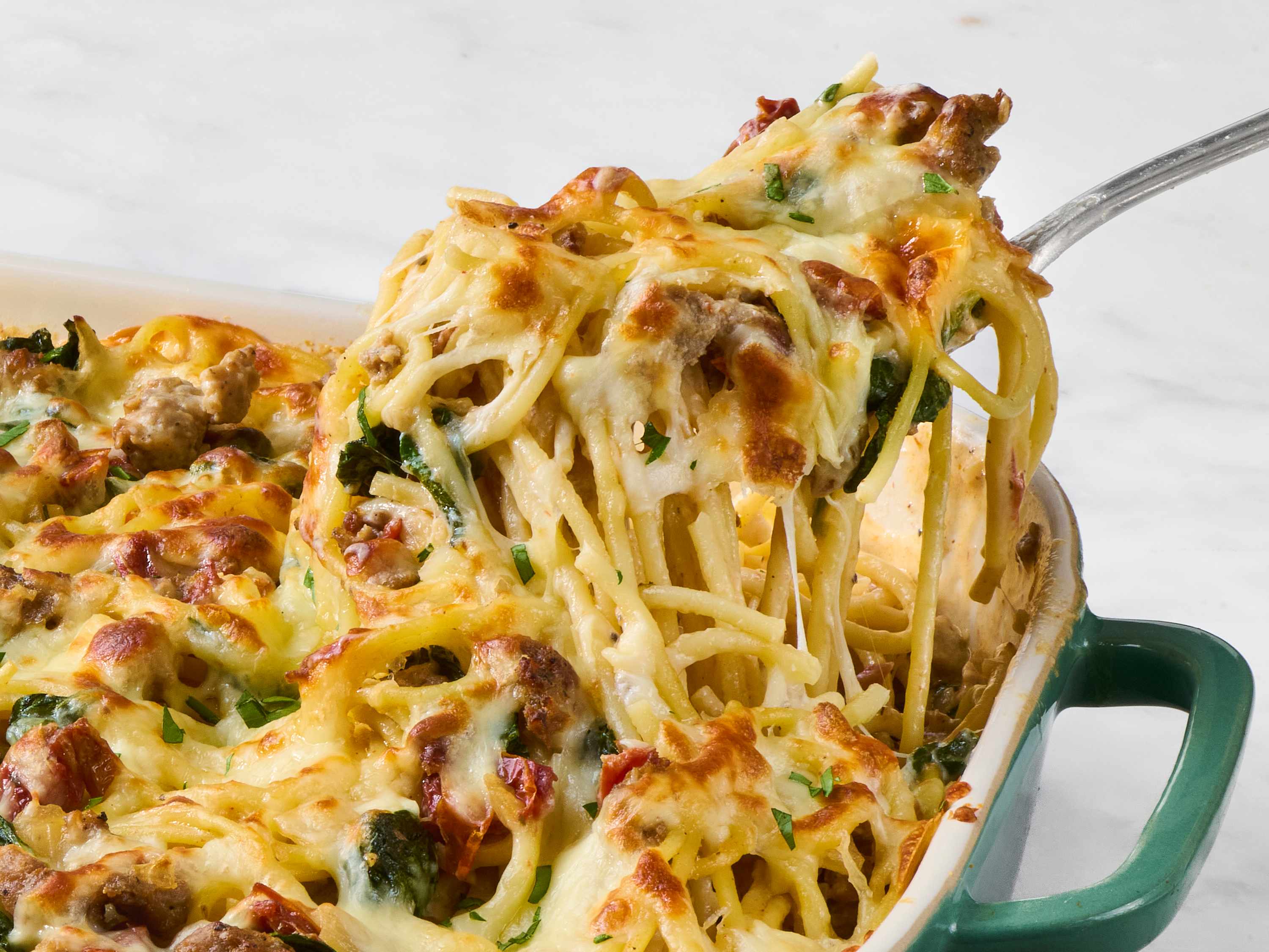 "Tuscan Baked Spaghetti" Is Even Better Than Lasagna, Says My Entire Family