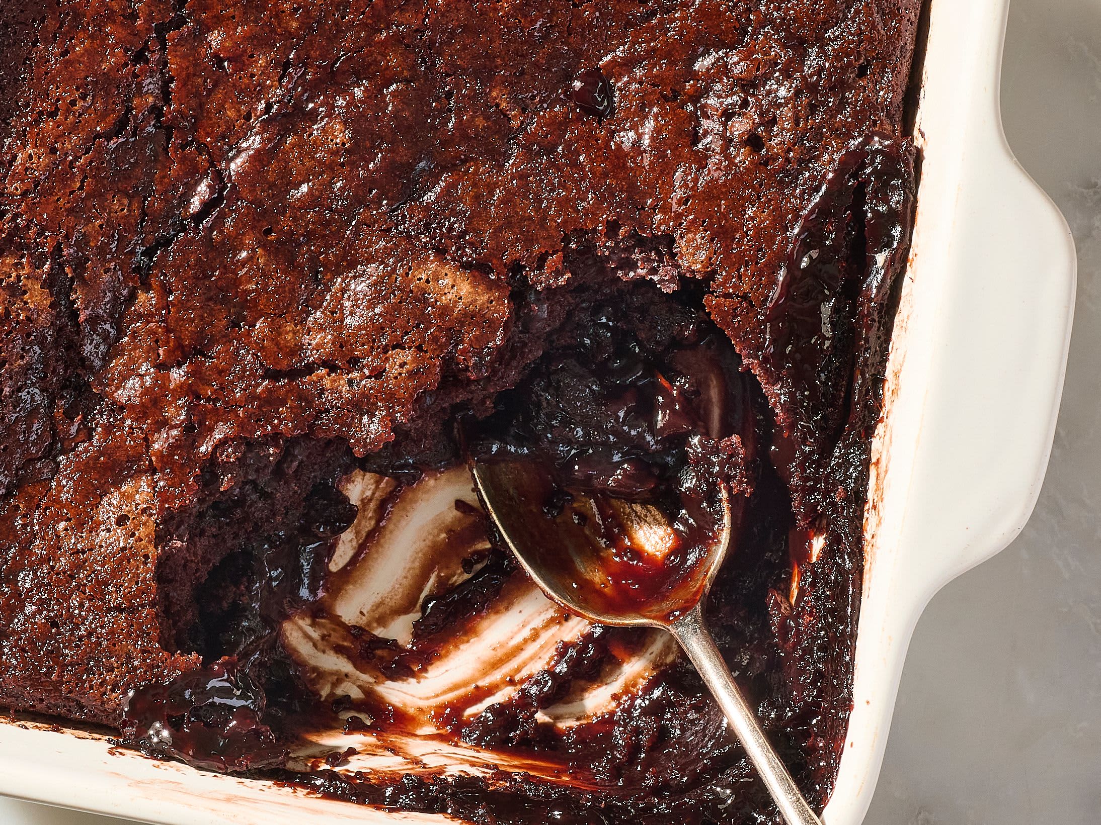 Classic Homemade Hot Fudge Cake