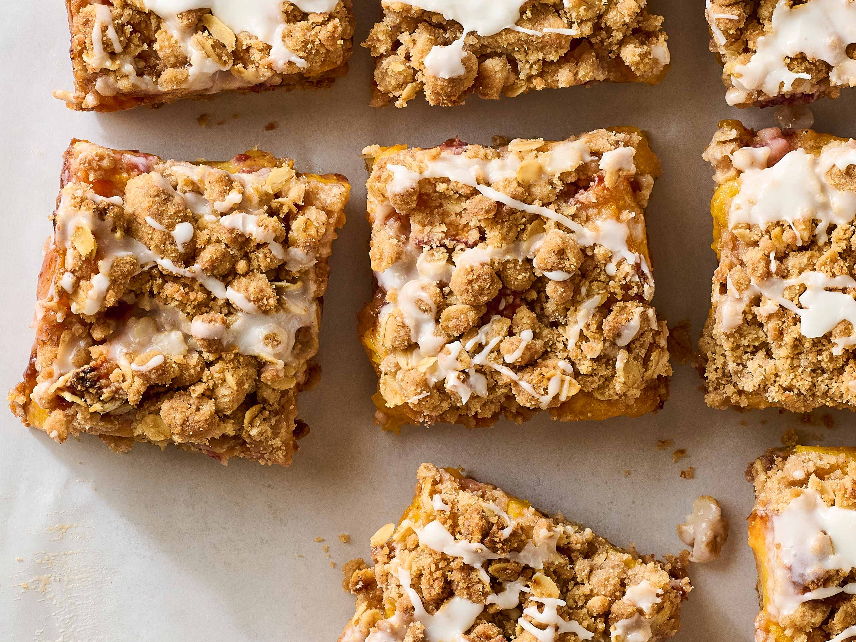 Peach Crumb Bars