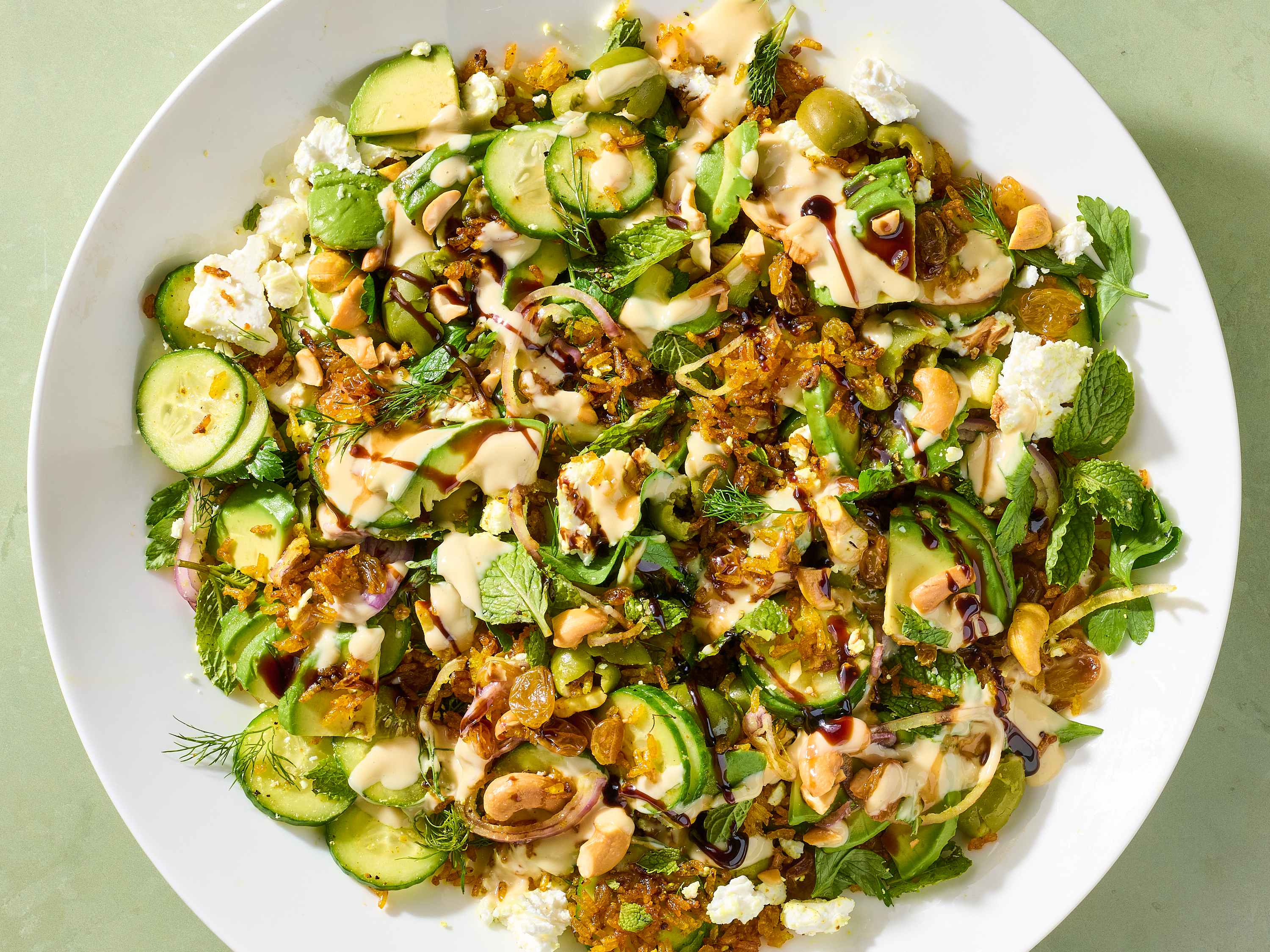 Crispy Rice Salad with Feta