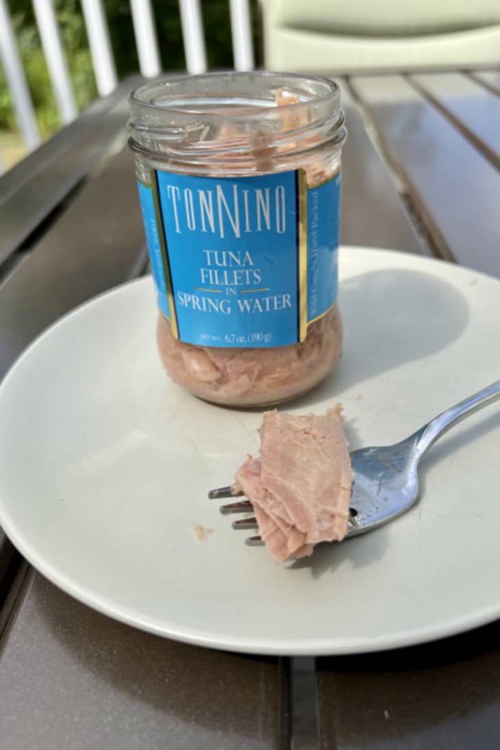 Product Image: Tonnino Yellowfin Tuna Fillets in Spring Water, 6.7-Ounce Jar