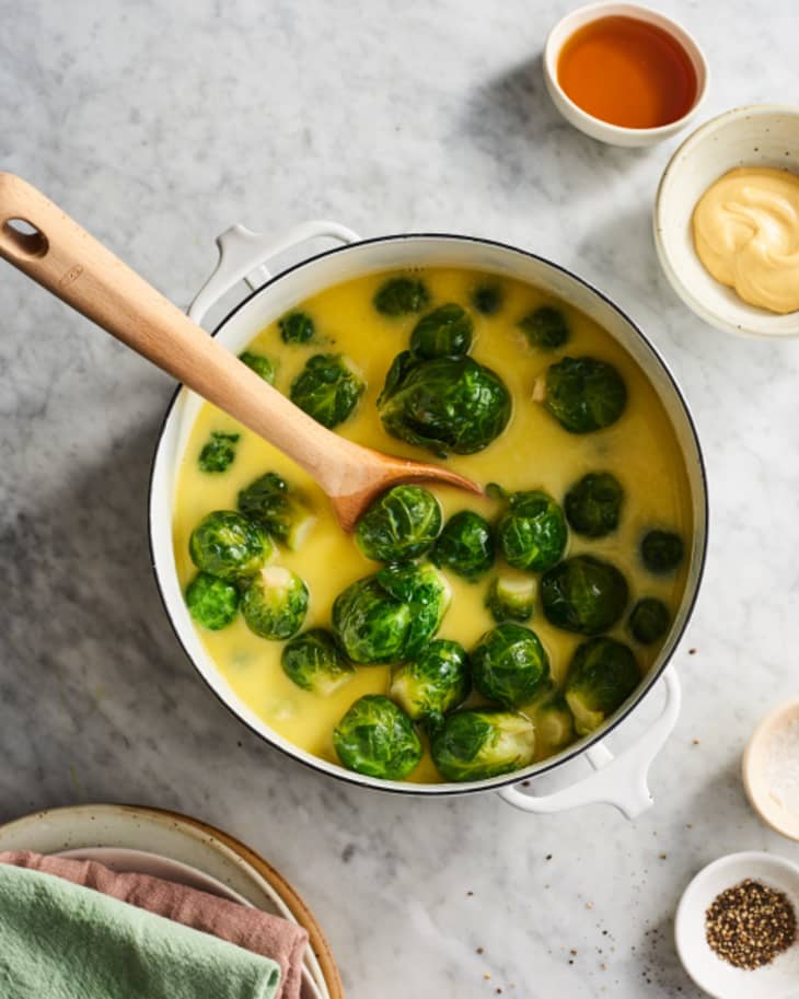 MapleMustard Butter Bath Brussels Sprouts Kitchn