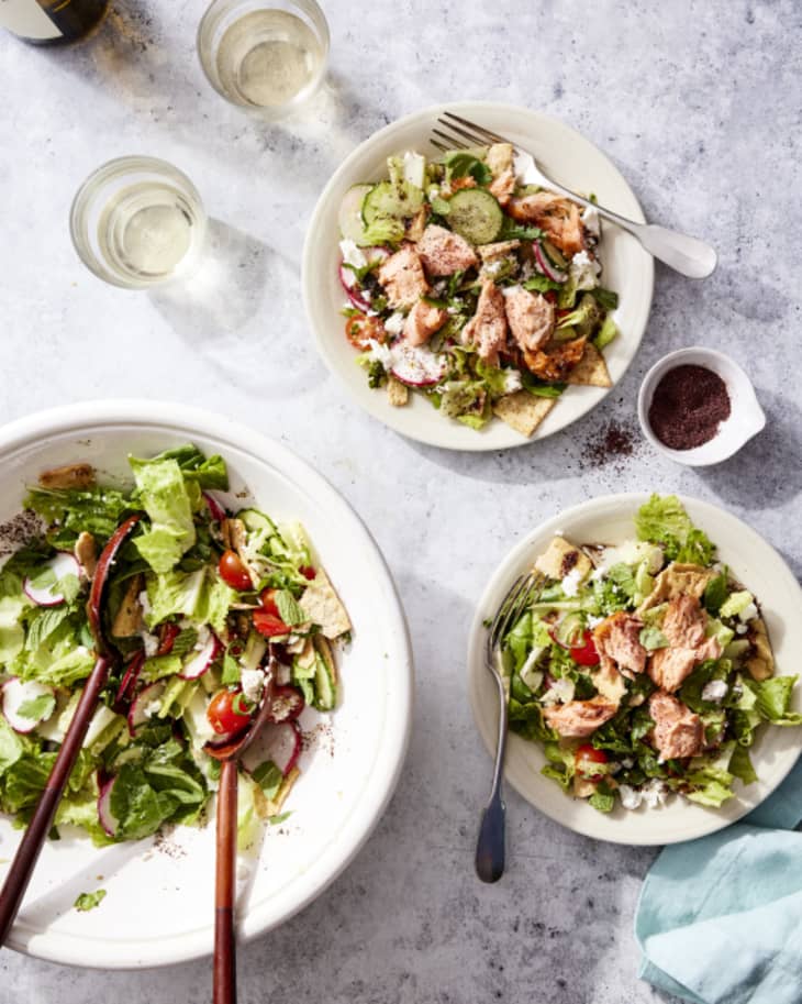 Herby Smoked Salmon Fattoush Recipe Kitchn