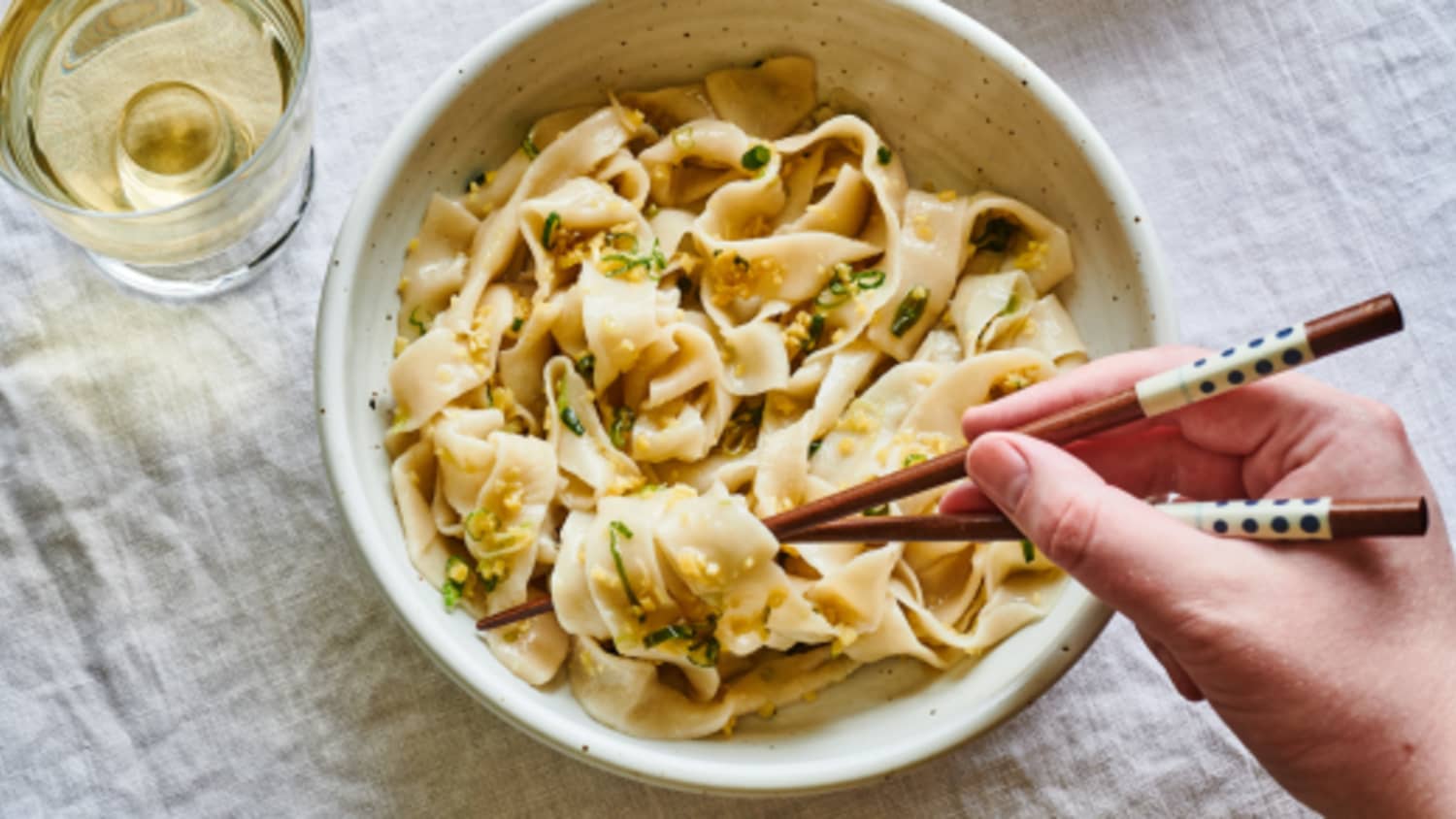 Easy Homemade Noodles with Ginger Scallion Oil-image