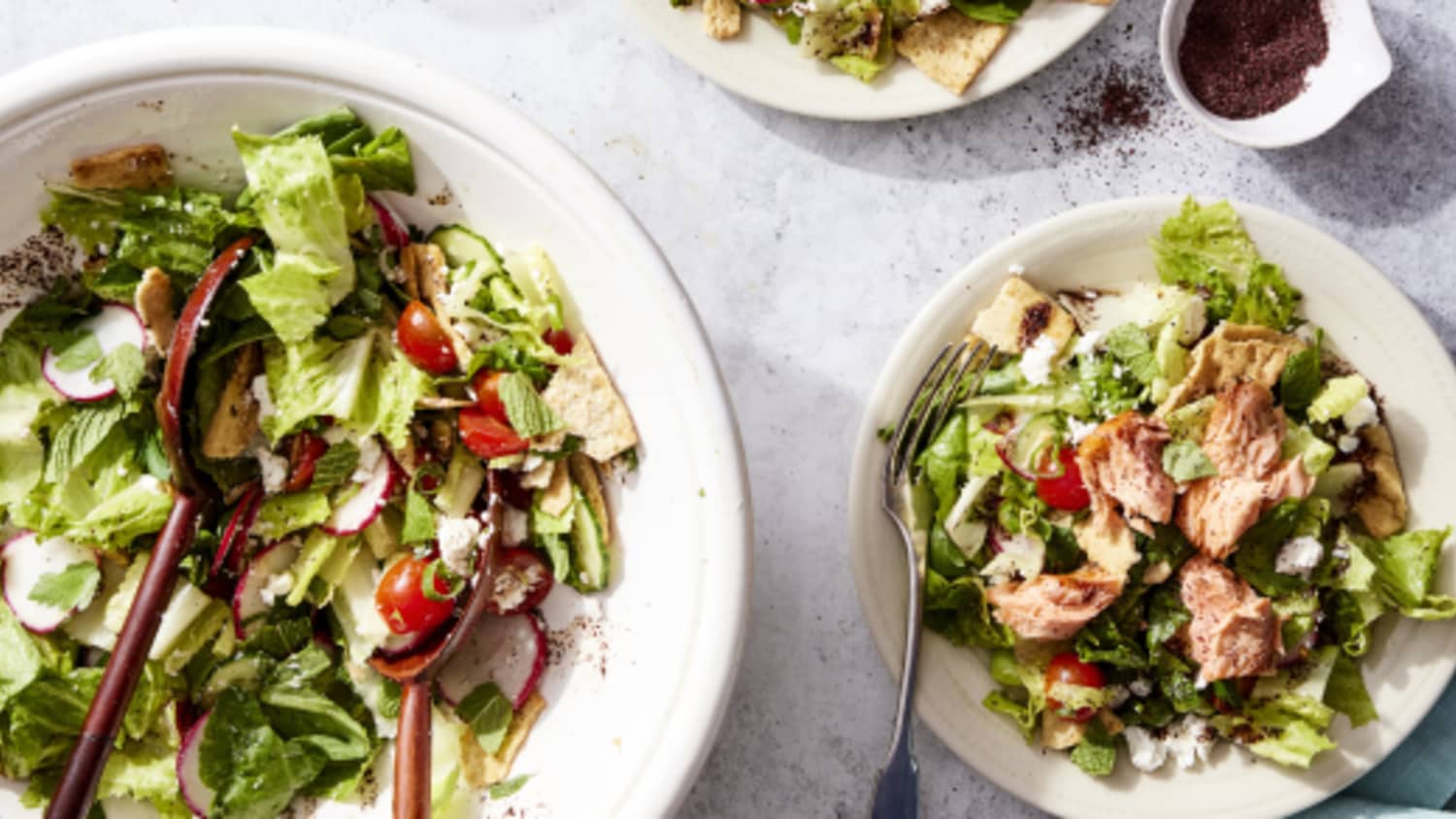 Herby Smoked Salmon Fattoush-image