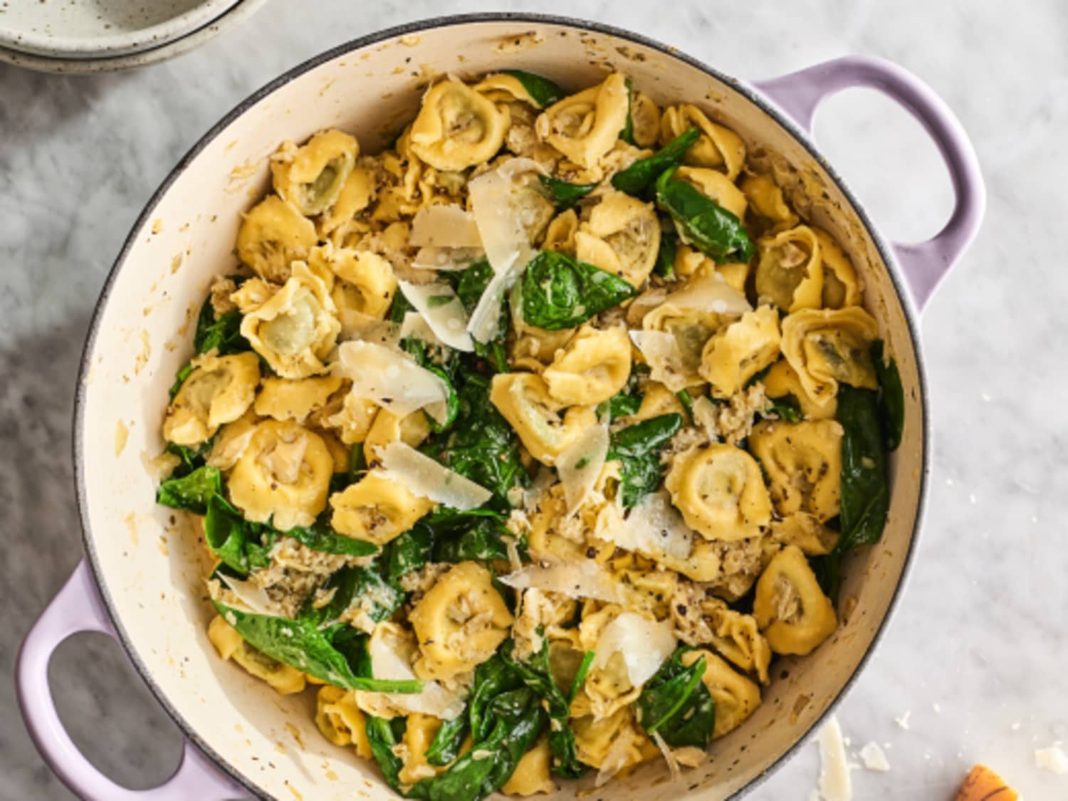 Spinach Artichoke Cheesy Tortellini Kitchn