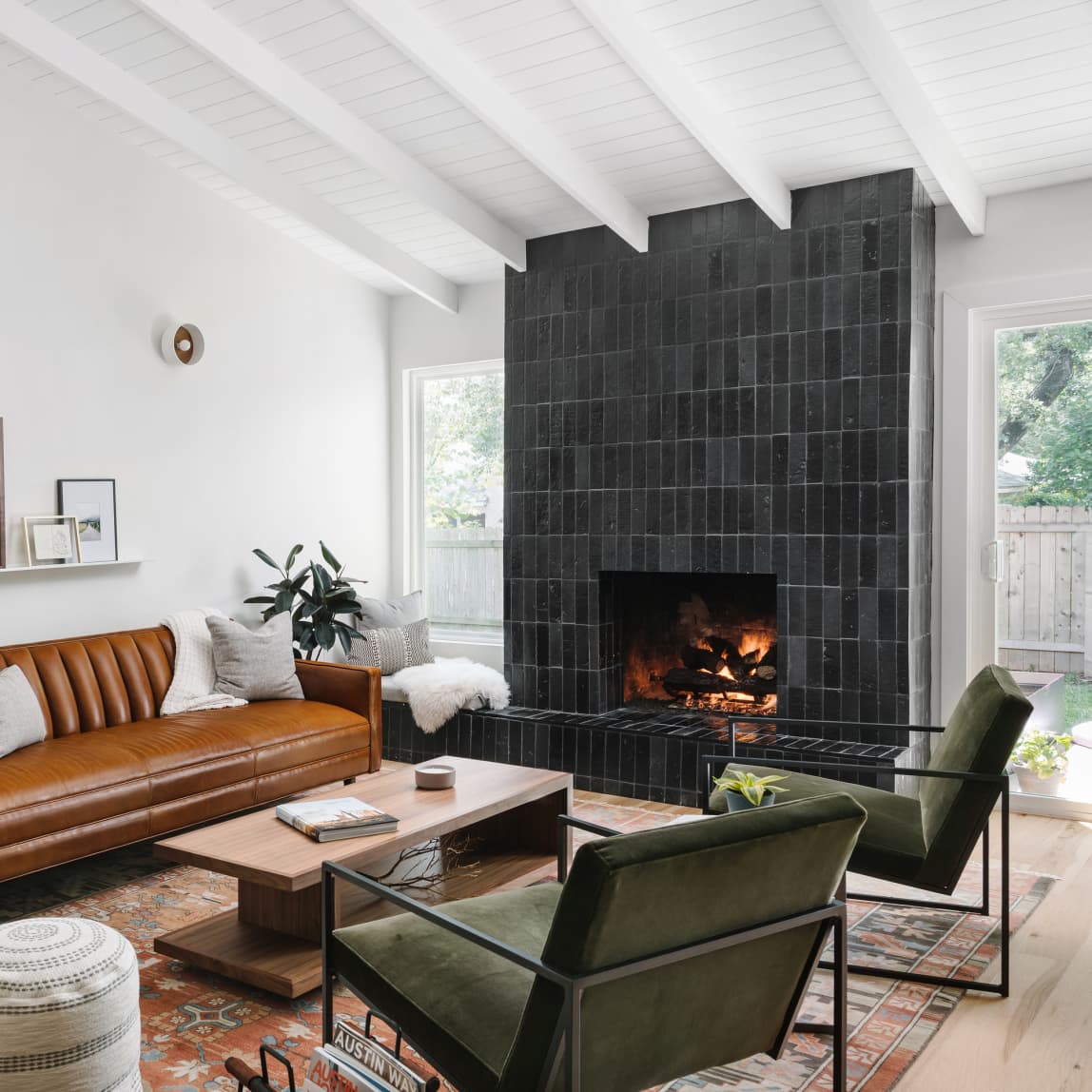 Mid-Century Modern Fireplace Design Ideas