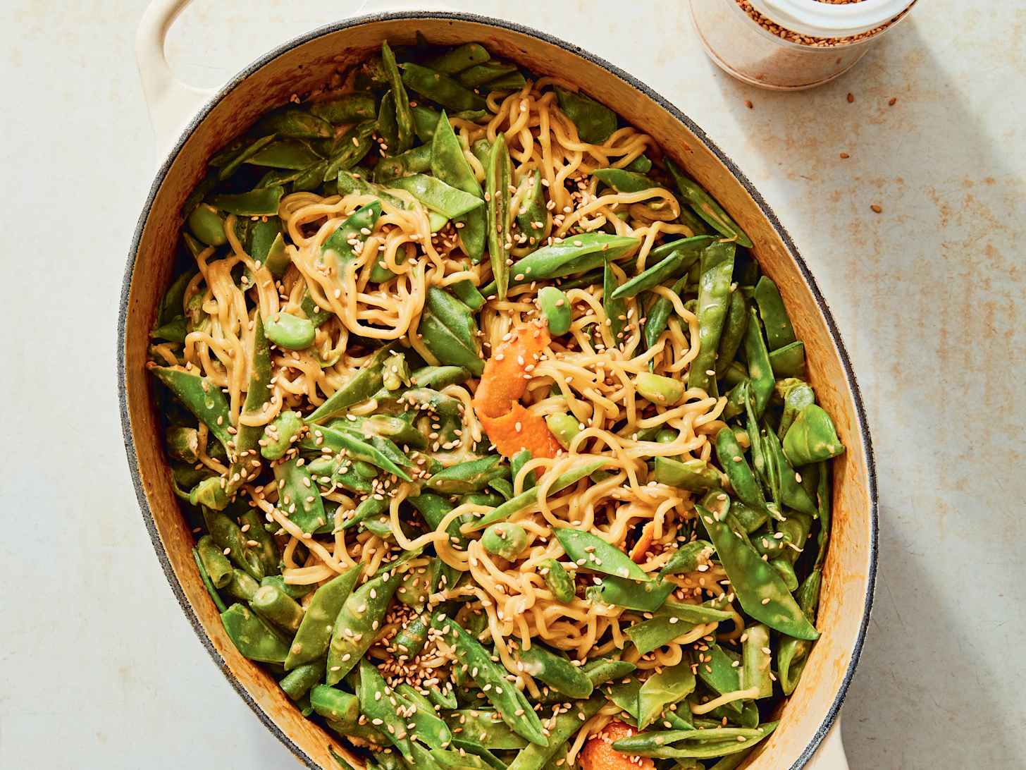A Springy Noodle Stir-Fry w/Ground Chicken