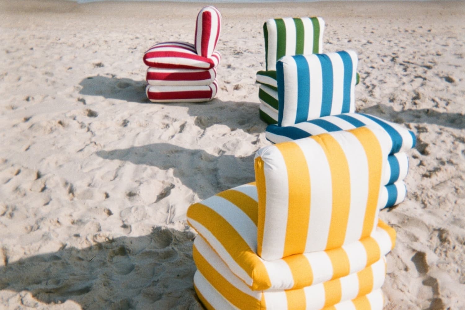 ASH NYC's Pillow Chairs Evoke Summer on the Italian Riviera Apartment