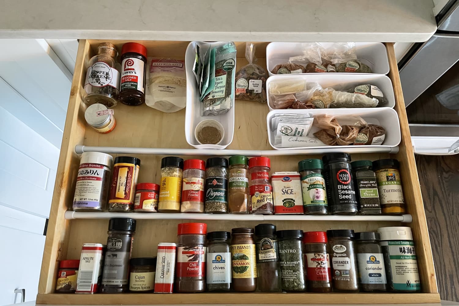 Spice Drawer Organization & Storage Ideas