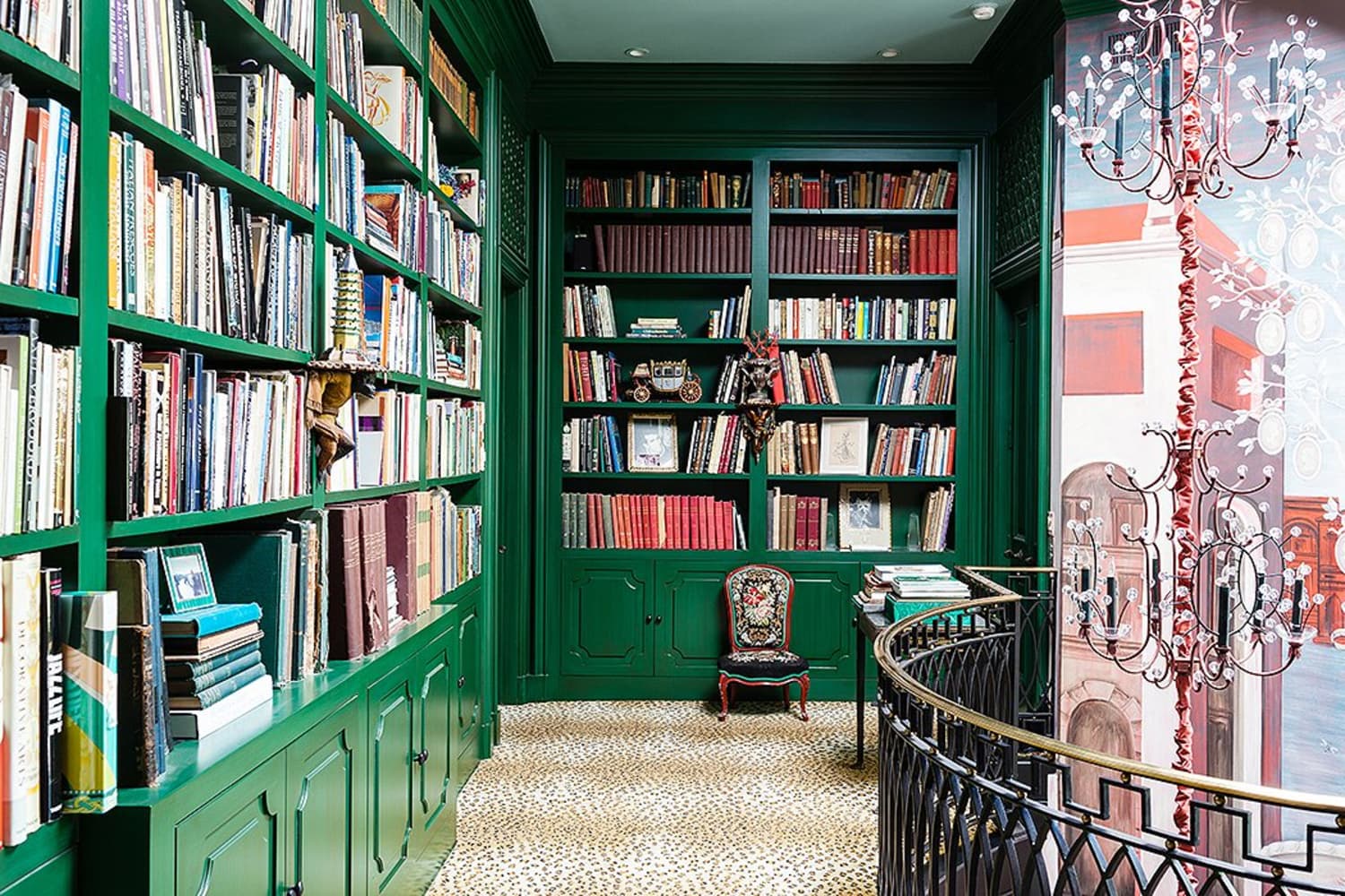 Bookcases in Bold, Surprising Colors