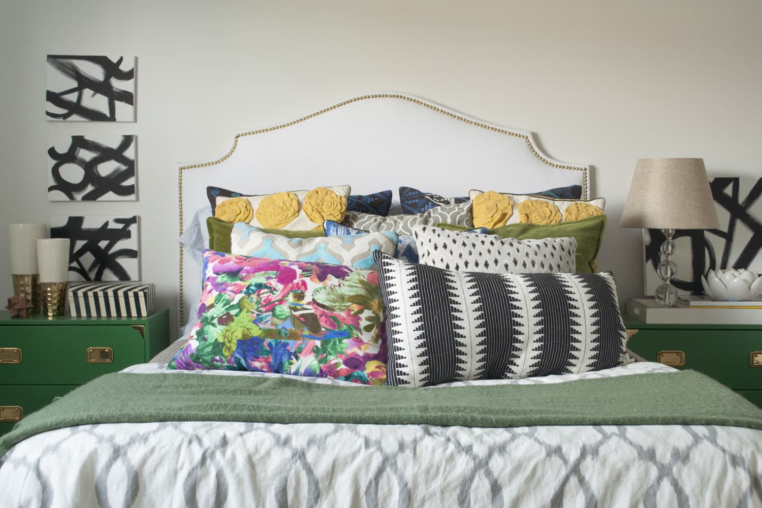 Designers Say Bedroom Throw Pillows Are Headed Out Of Style