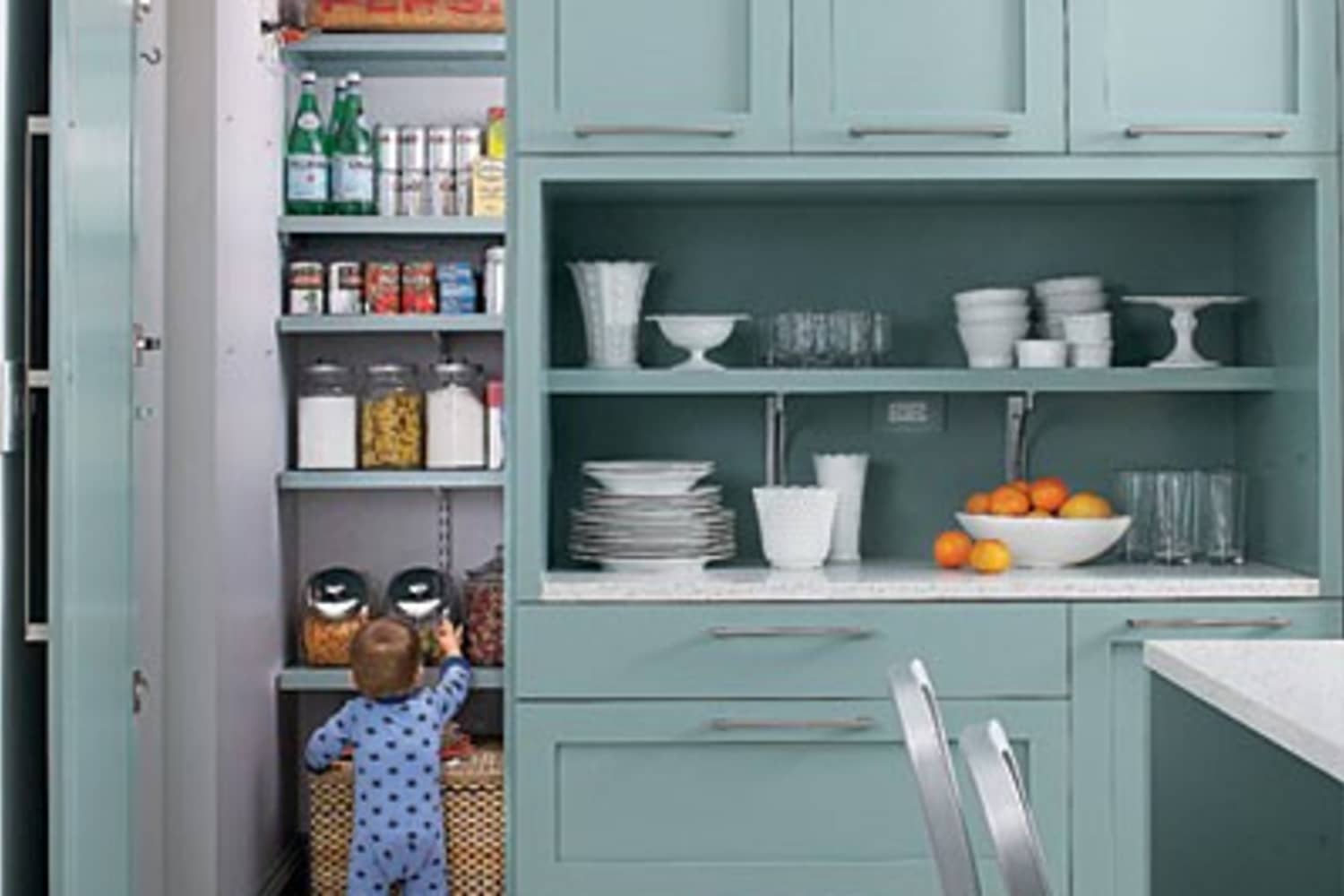 A Happy, Modern Aqua Blue Kitchen | Kitchn