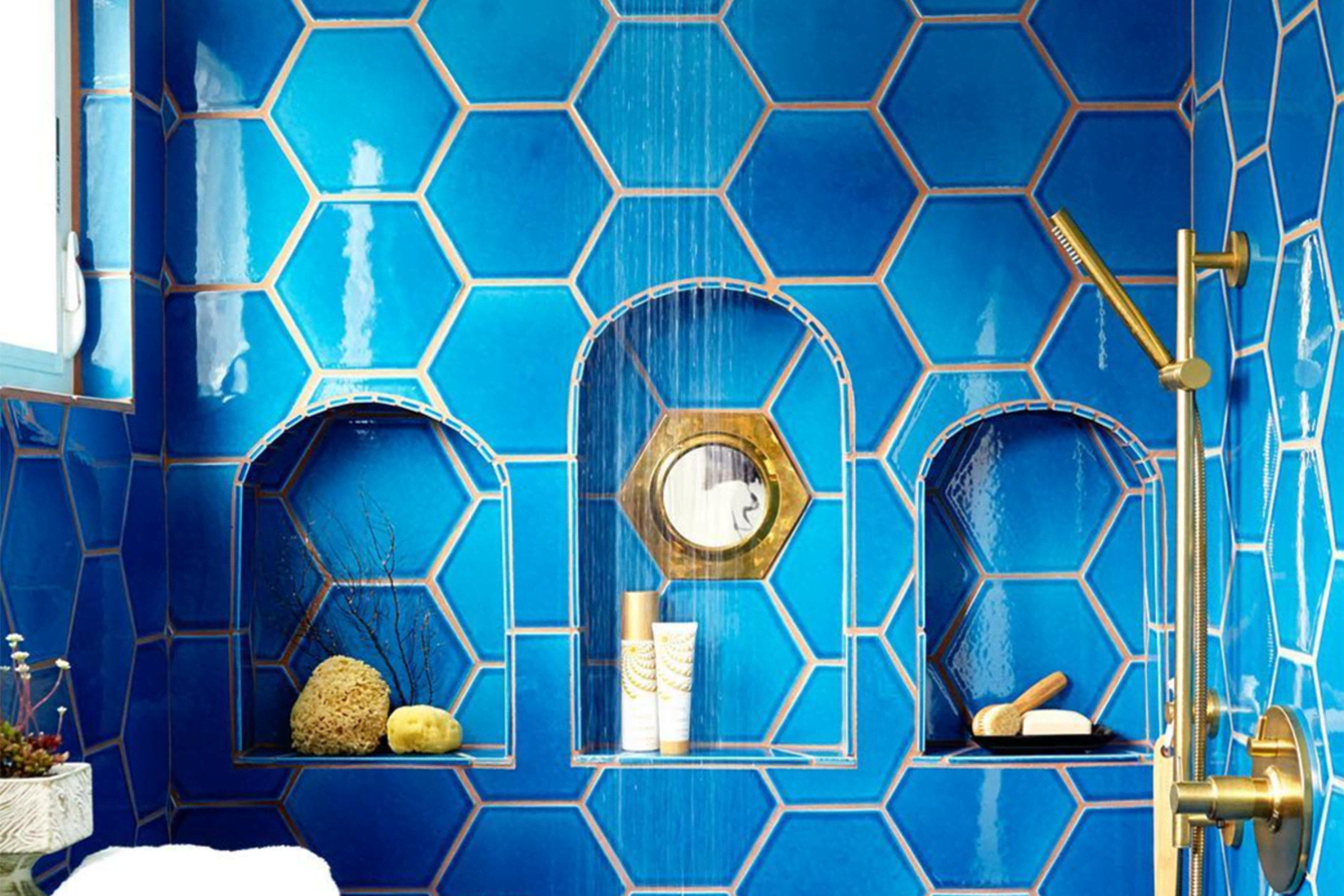 White Hex Tile Behind-the-Range Backsplash - Eclectic - Kitchen - San  Francisco - by Fireclay Tile