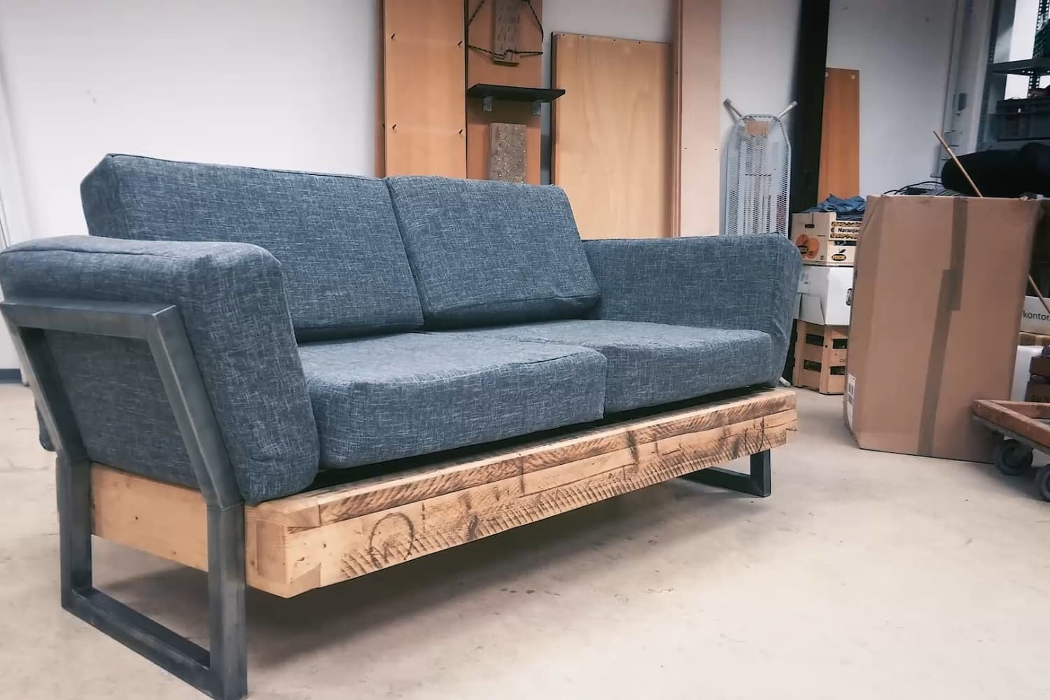 spiral Farmer vertex One Reddit User Built This DIY Reclaimed Sofa for $100 | Apartment Therapy