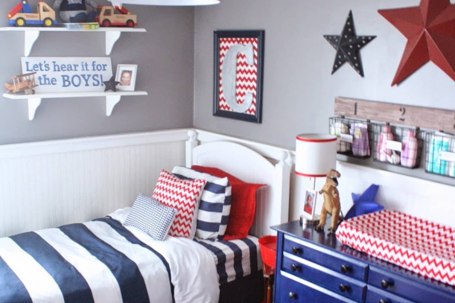 A Red, White & Blue Boys Room | Apartment Therapy