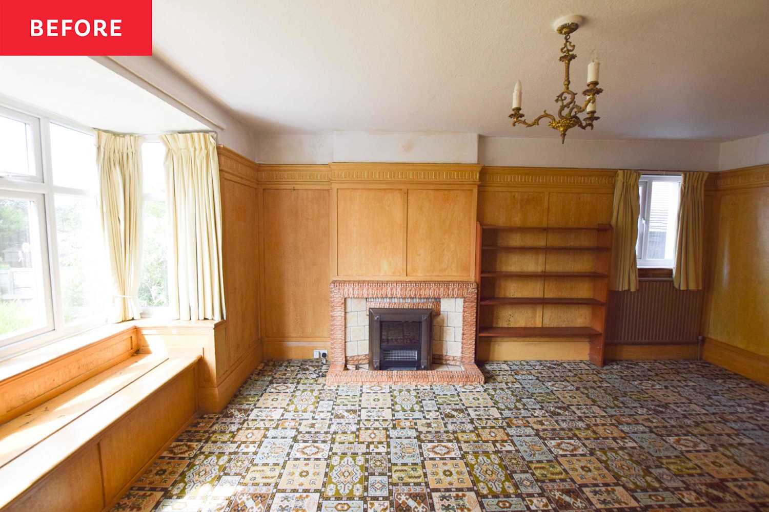 You Won't Believe This Is the Same Living Room After the Fireplace Redo