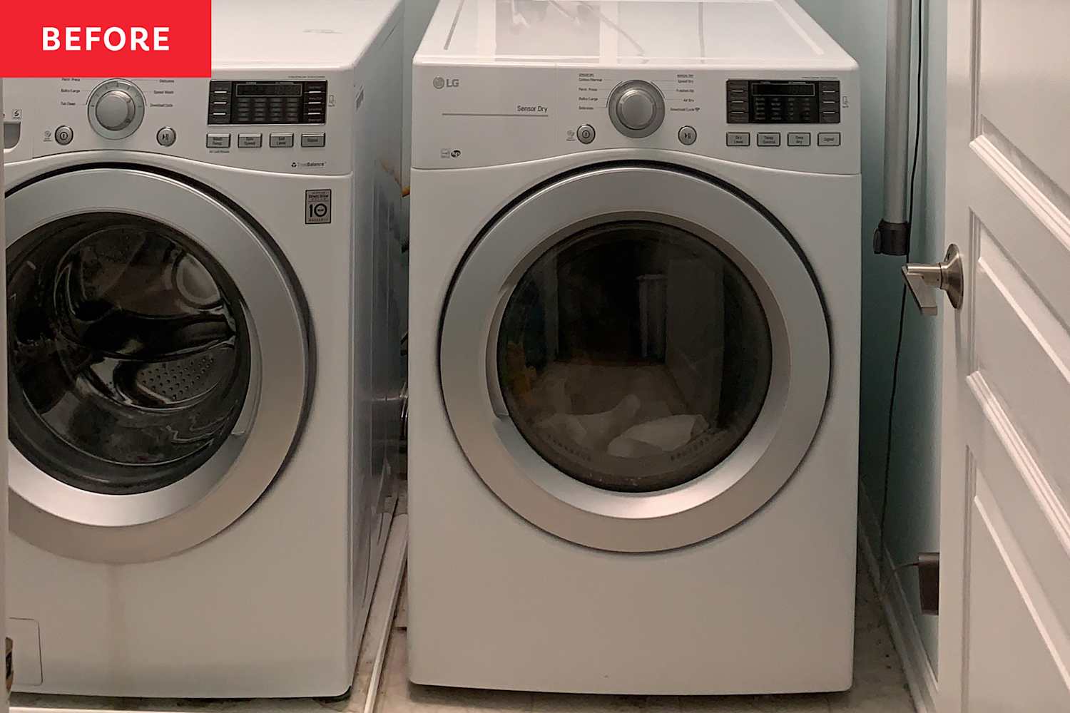 A Laundry Room Was an Eyesore Until IKEA Cabinets Gave It an Organized Redo