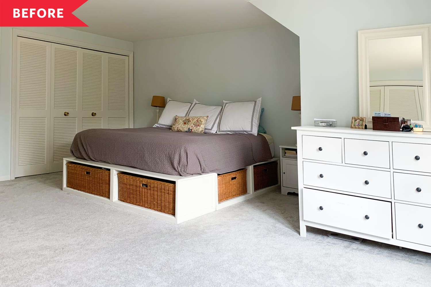 Blue Paint and an IKEA Hack Revived a "Neglected" Bedroom