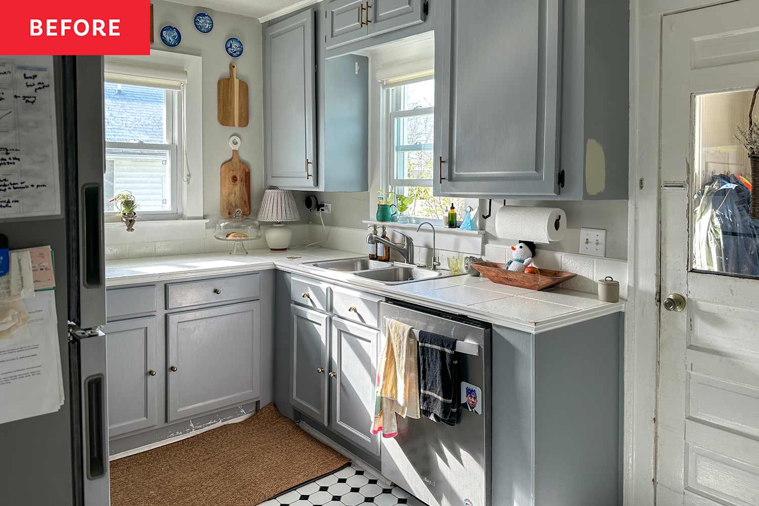 A "Gray Flip" Kitchen Got Its 100-Year-Old Vintage Charm Back (for $600!)