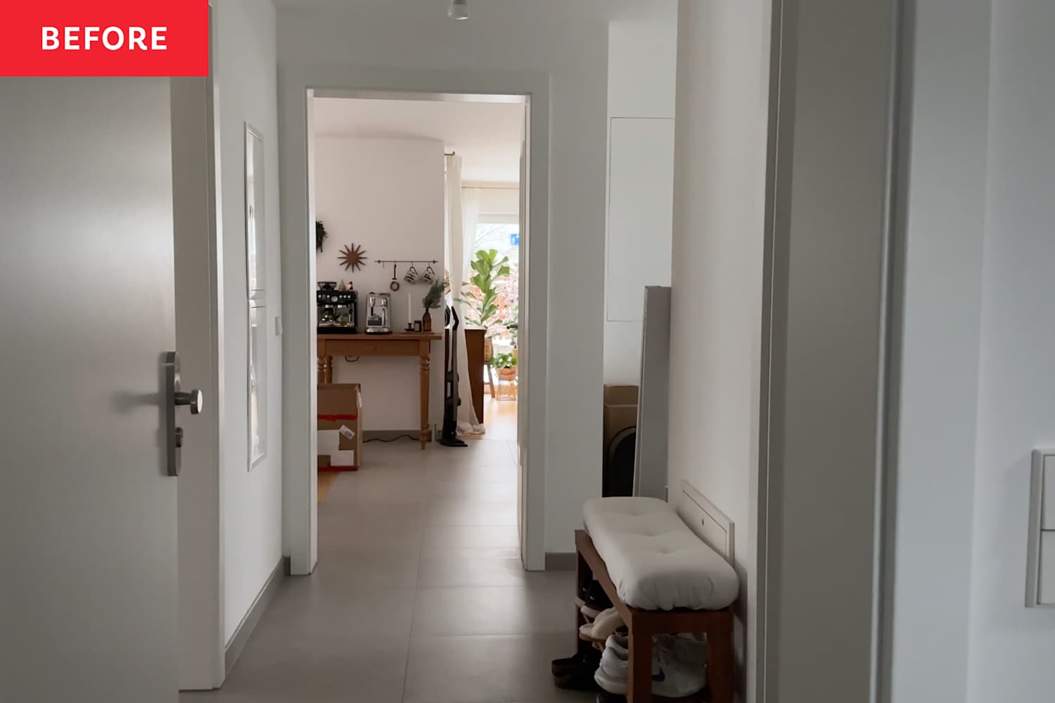 This IKEA Entryway Storage Hack Made an "Ugly" Feature Disappear