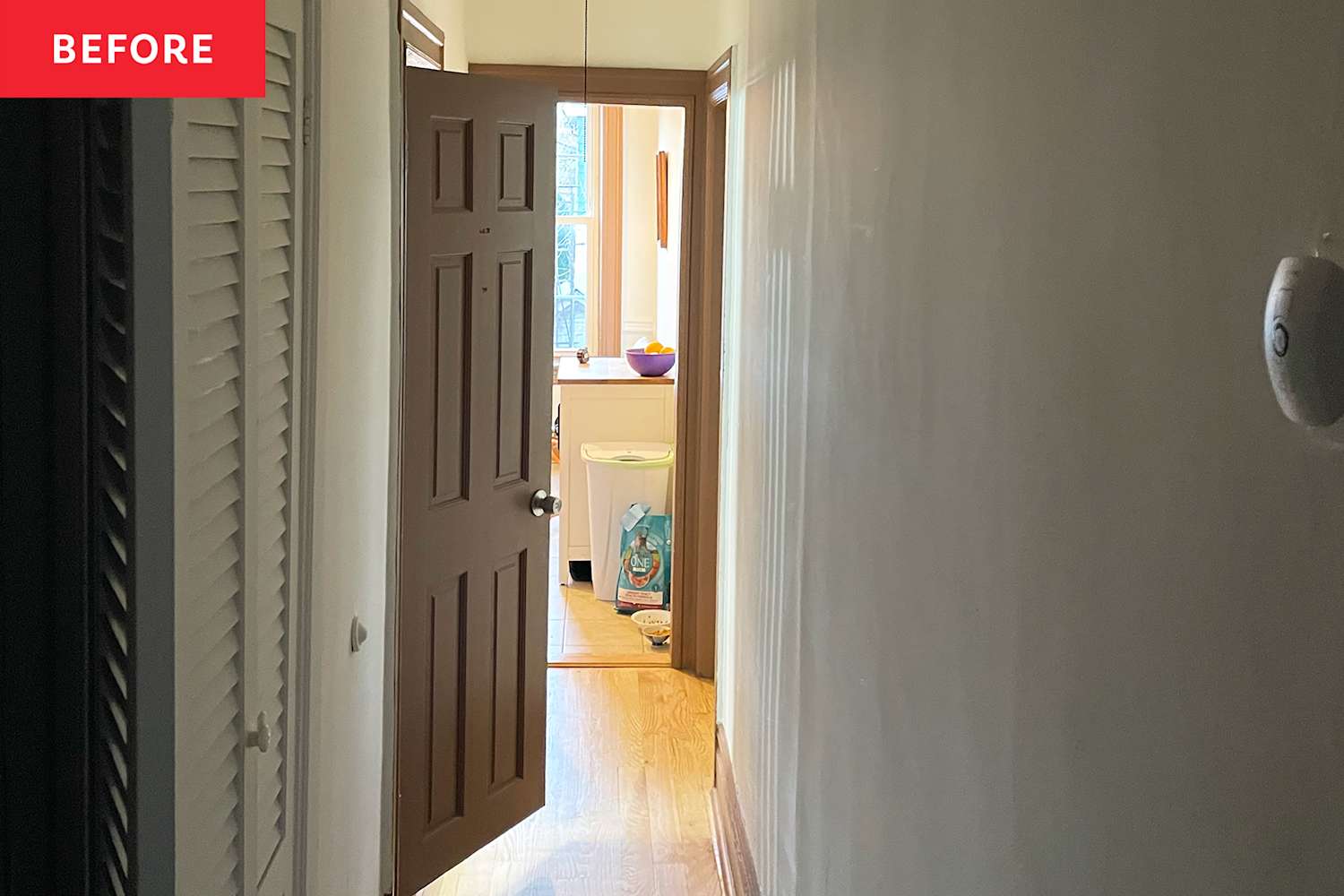 A Bare Hallway Gets a Whimsical Vintage Paint Update