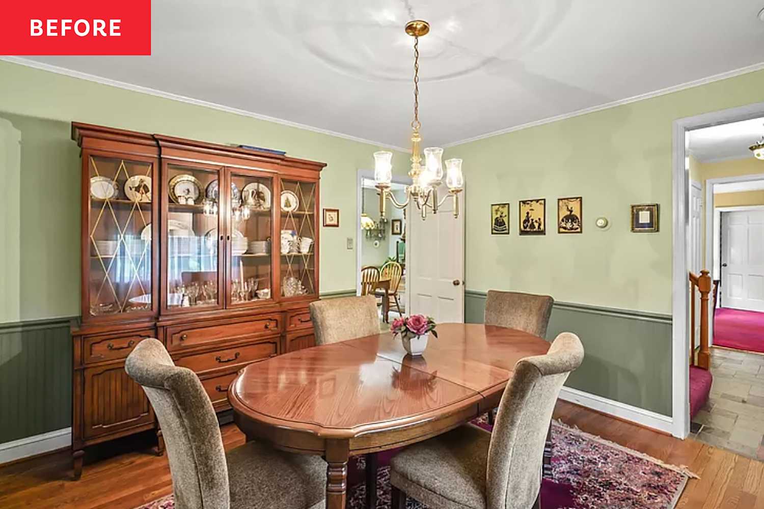 Before and After: A Totally Tired '80s Dining Room Gets a Stunning, Modern Refresh