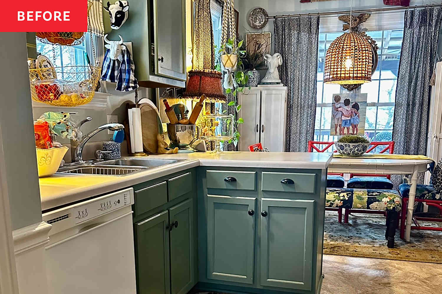 This Designer’s Maximalist Kitchen Was Decorated for Under $300