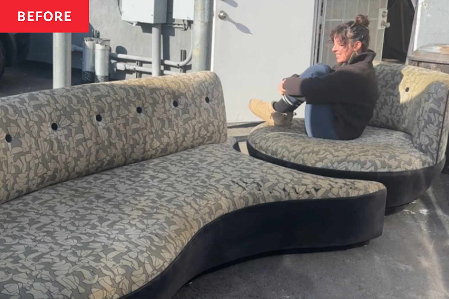 Before & After: This Secondhand Sofa's Makeover Is Pure Sunshine