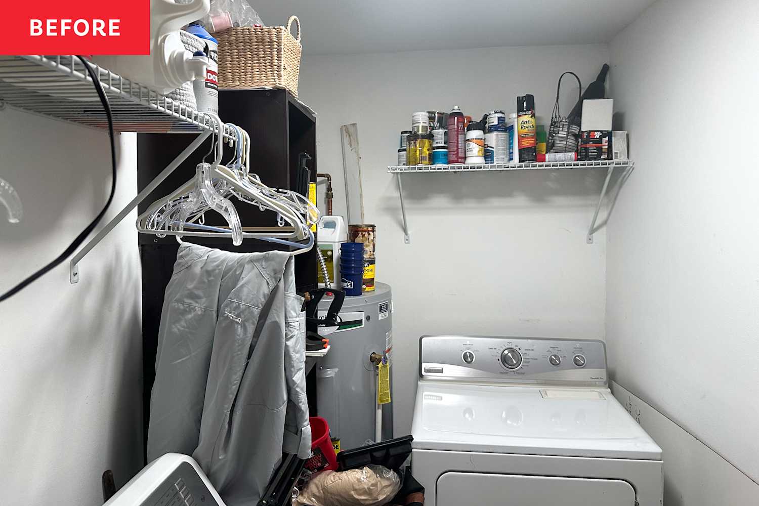 This Laundry Room Makeover Has the Most Brilliant, Budget-Savvy Dupe for Marble Countertops