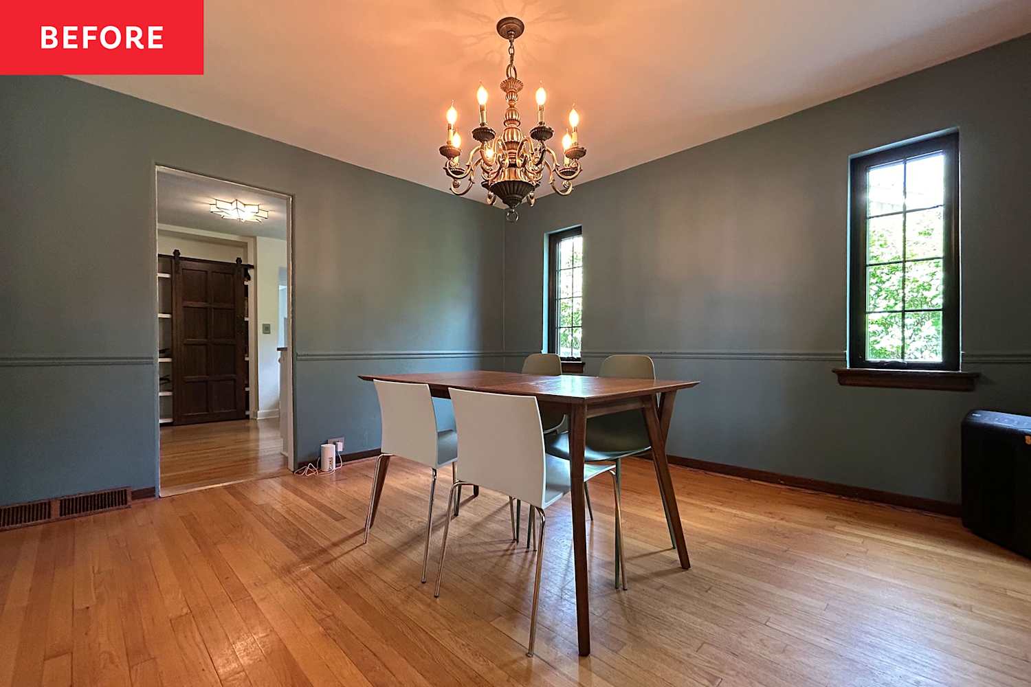 I Transformed This Dark, Dated Dining Room with the Most Unexpected Color