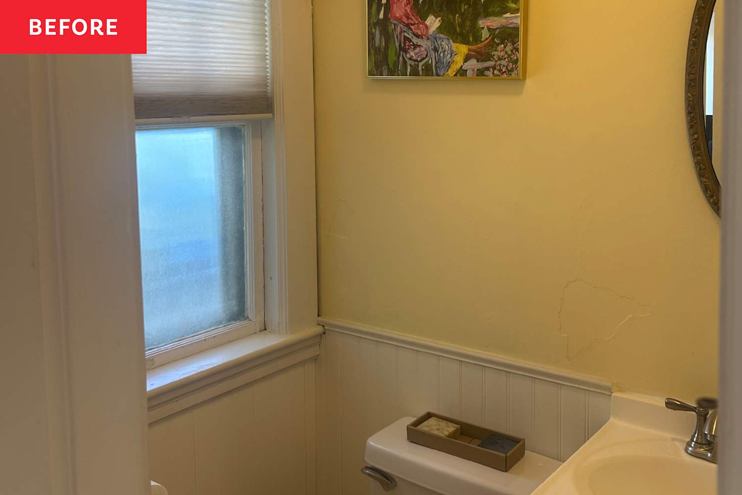This "Sad and Depressing" 1929 Bathroom Got a Cozy Farmhouse-Style Makeover