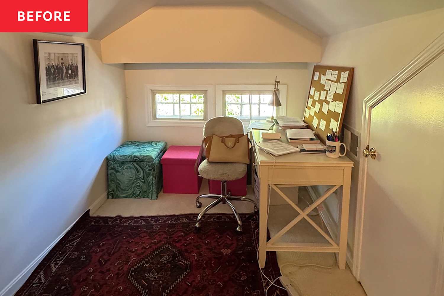 A Plain Attic Bedroom Is Now a “Little Jewel Box” After a Colorful Redo