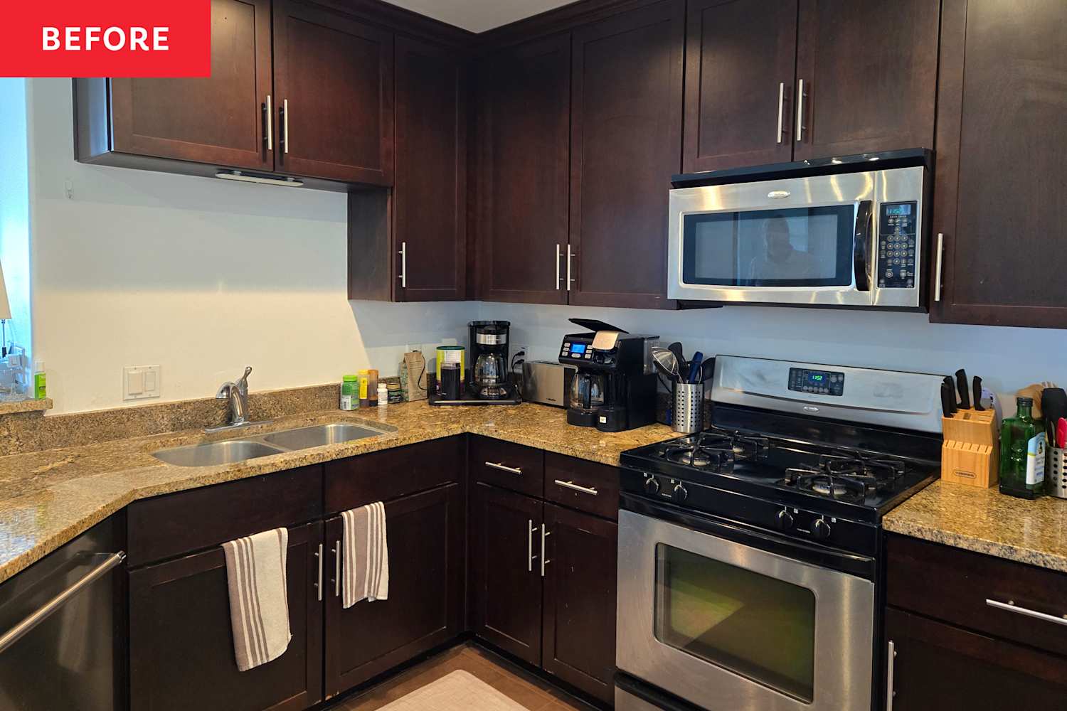 Neutral Paint Makes Over This Dark Condo Kitchen Into a Bright, Airy Space
