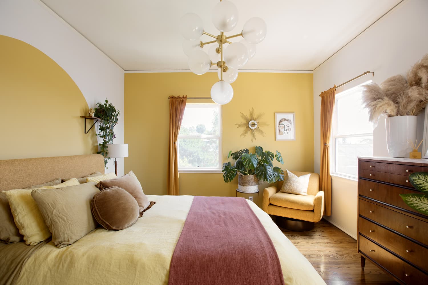 mustard yellow  Yellow bedroom walls, Yellow bedroom, Yellow