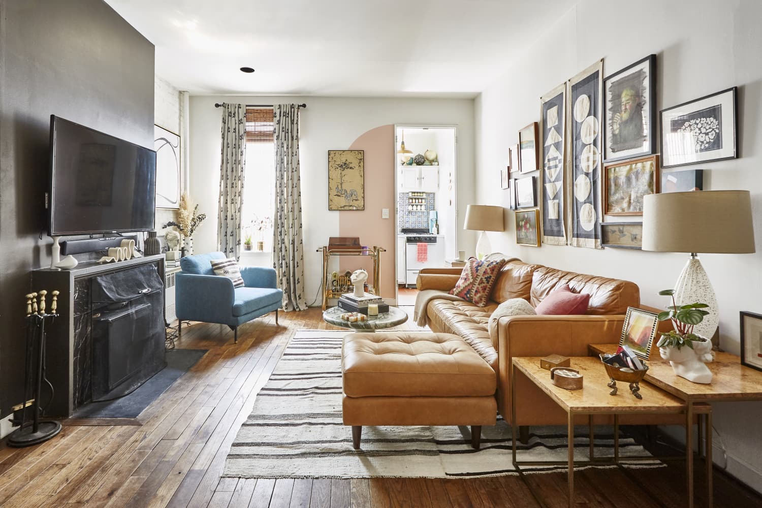 See How This $40 Organizer Hides My Living Room's Ugliest Feature