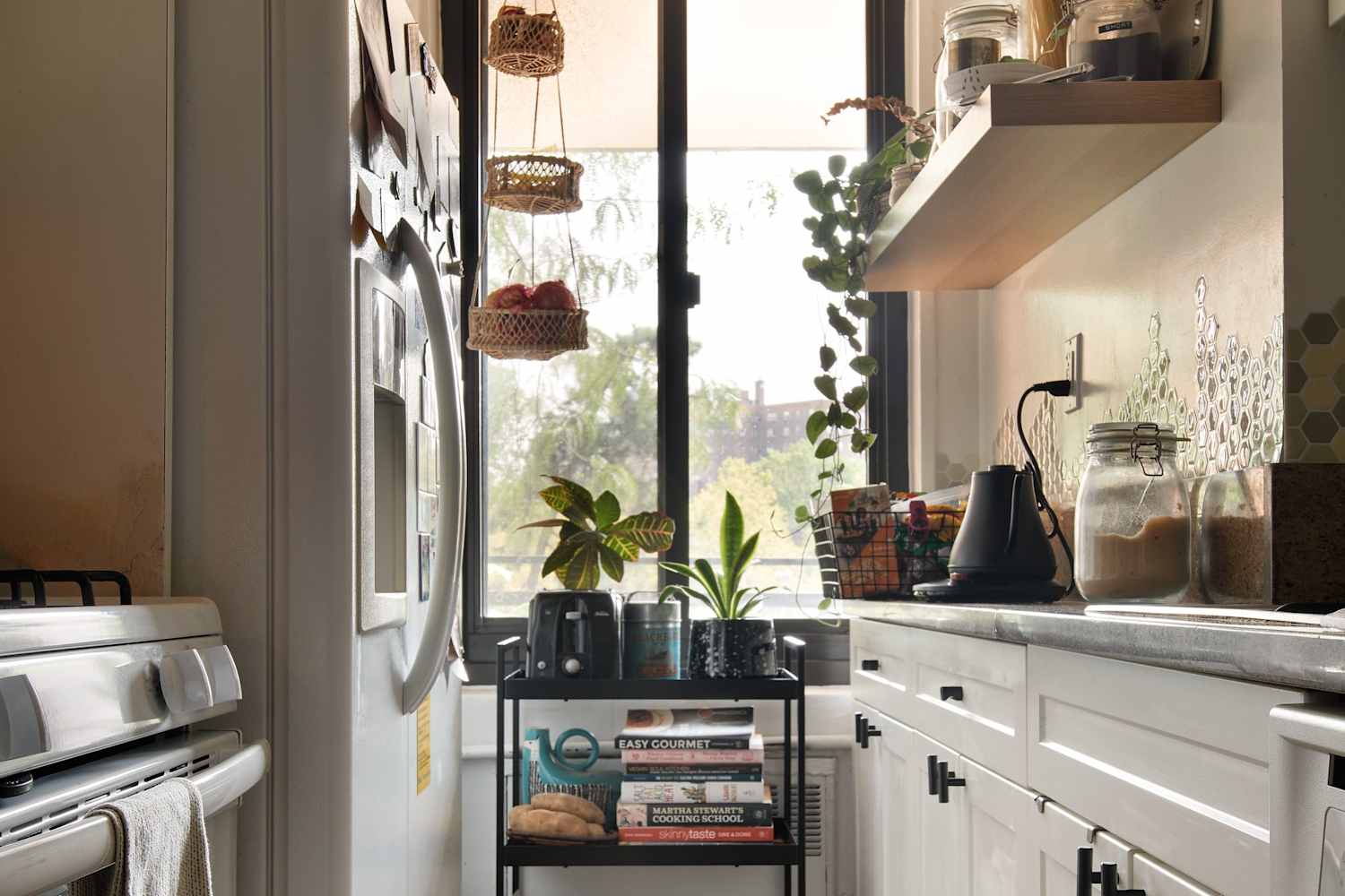 This Slim Storage Cart Slides Into Narrow Kitchen Gaps - and It's So Useful