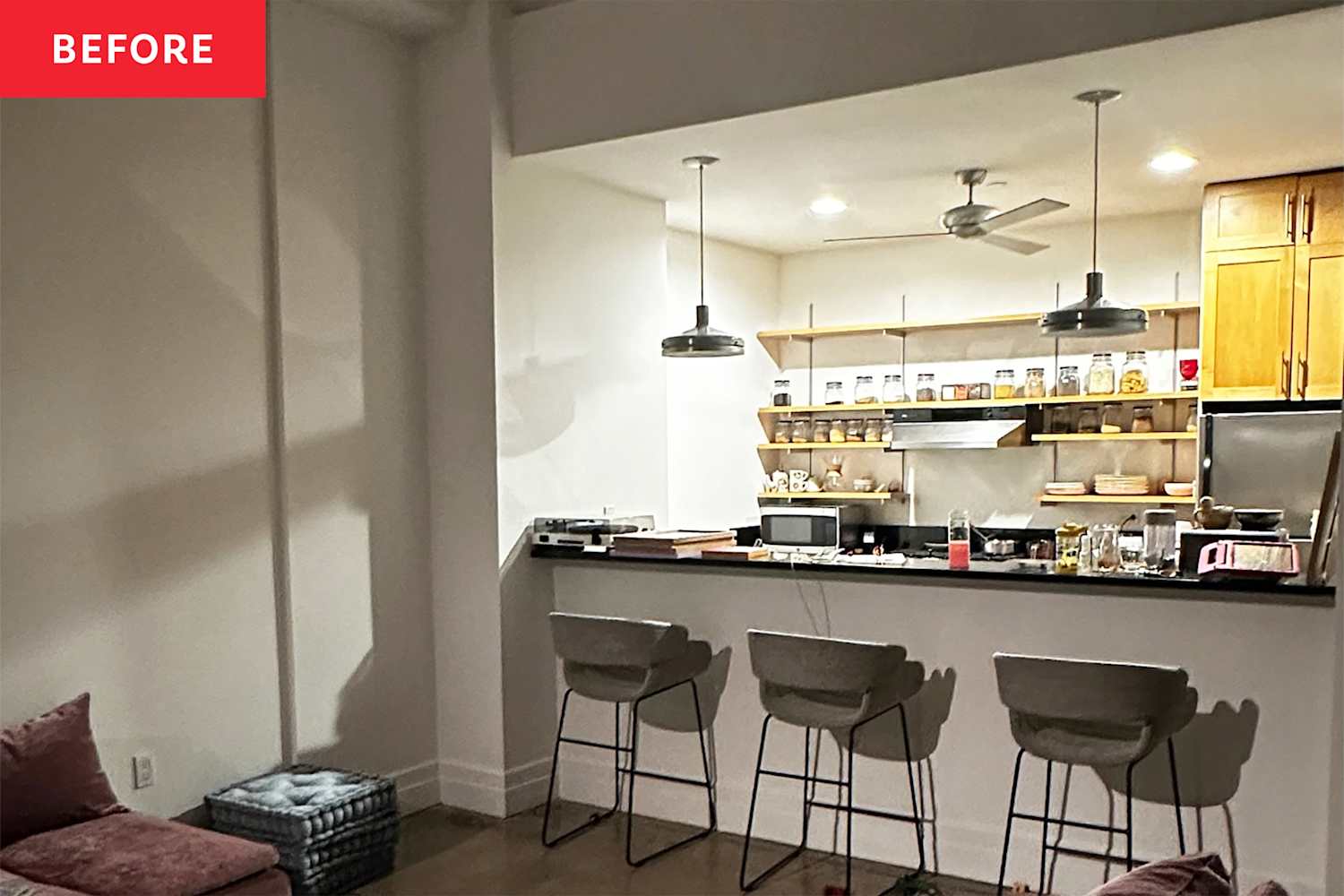 I Can't Get Over This Kitchen's $400 Paint Makeover (It Looks Like a Sunset!)