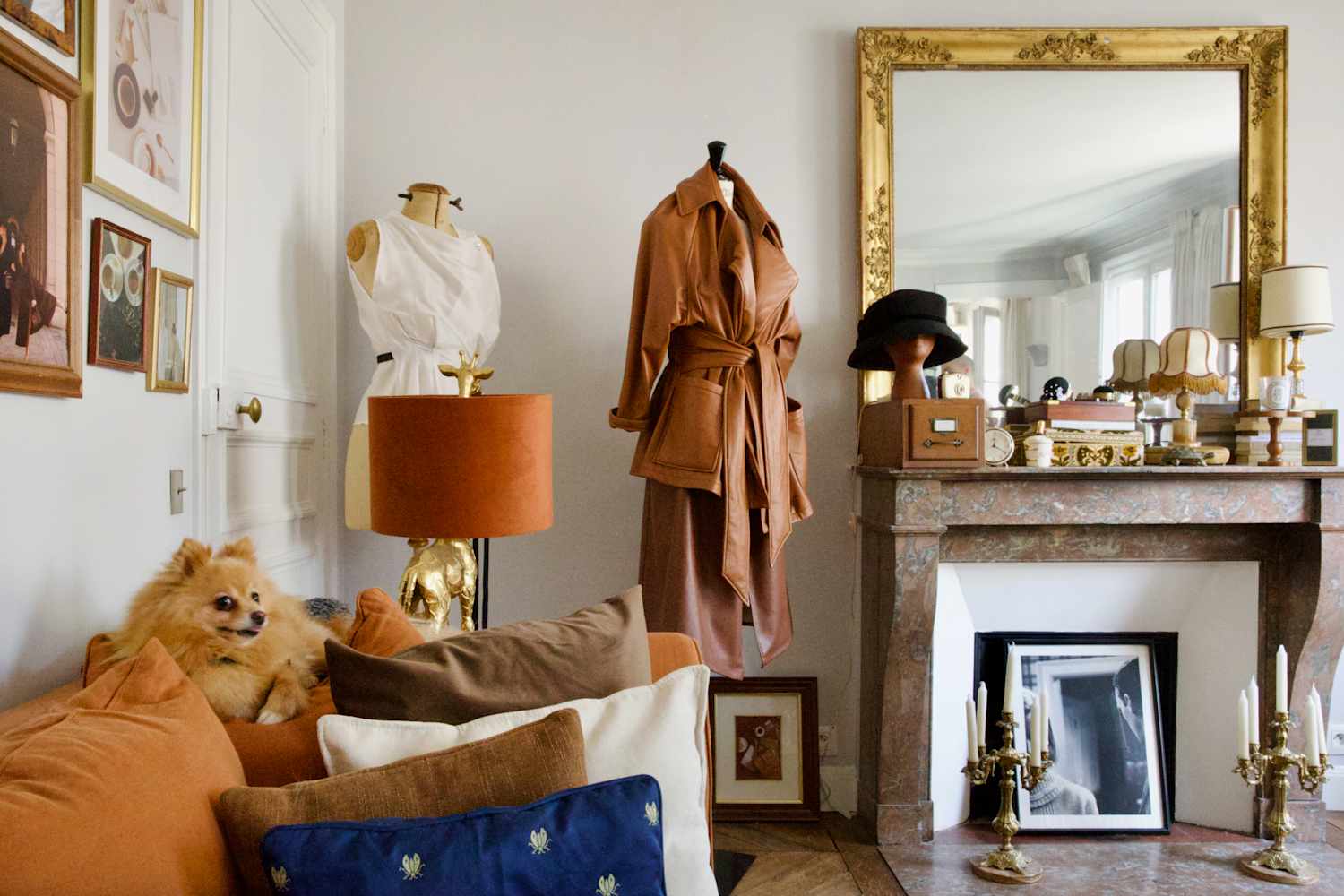See Why This Paris Apartment Has No Rugs - But Double the Coffee Tables