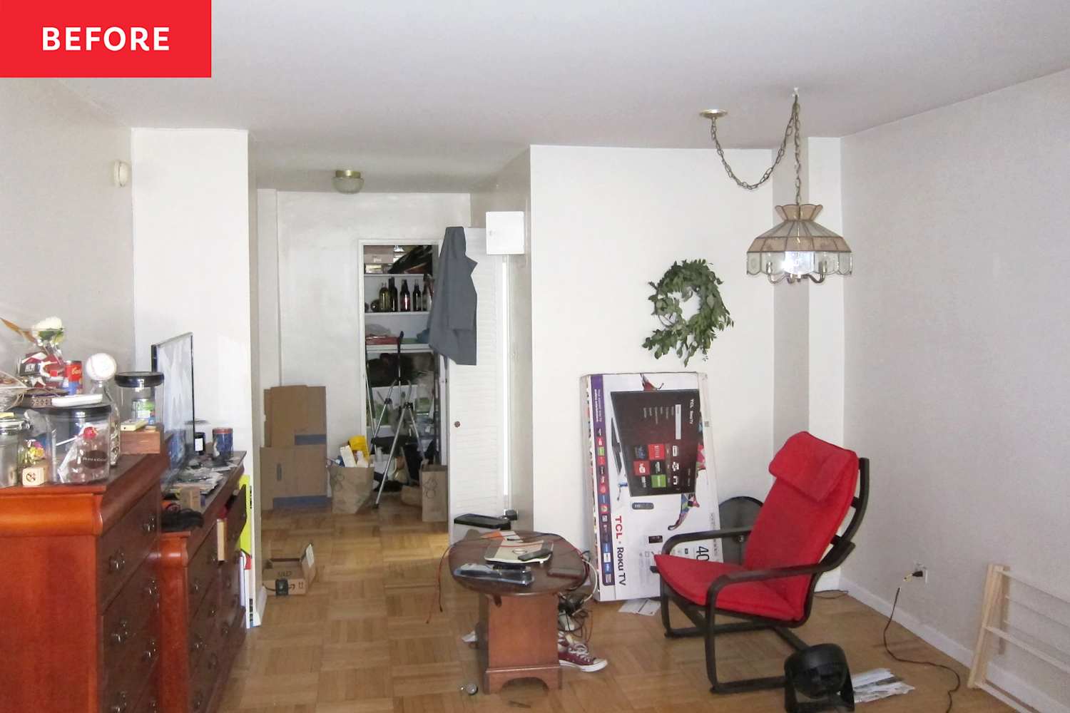 A Living Room Makeover Helps a 520-Square-Foot Apartment Feel Much Larger